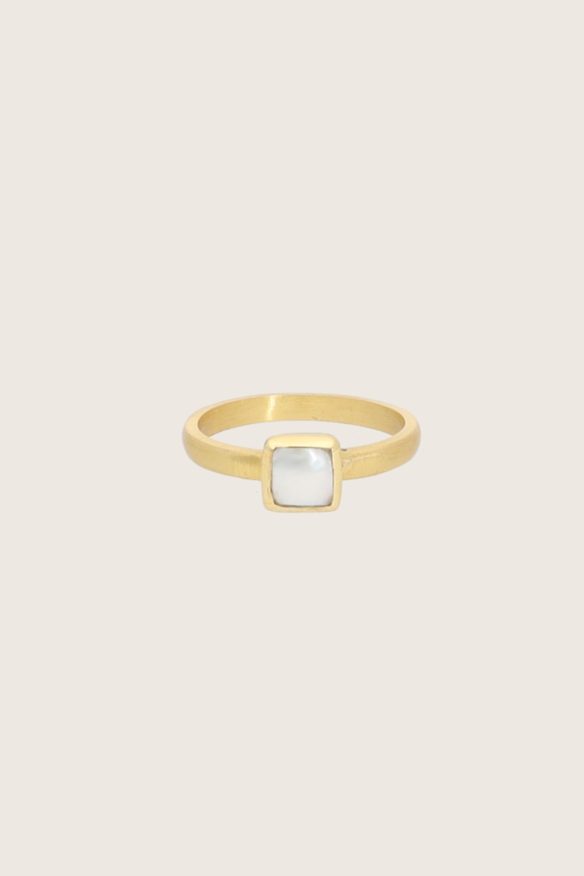 Nyrah 18K Recycled Fine Gold Plated Freshwater Pearl Ring