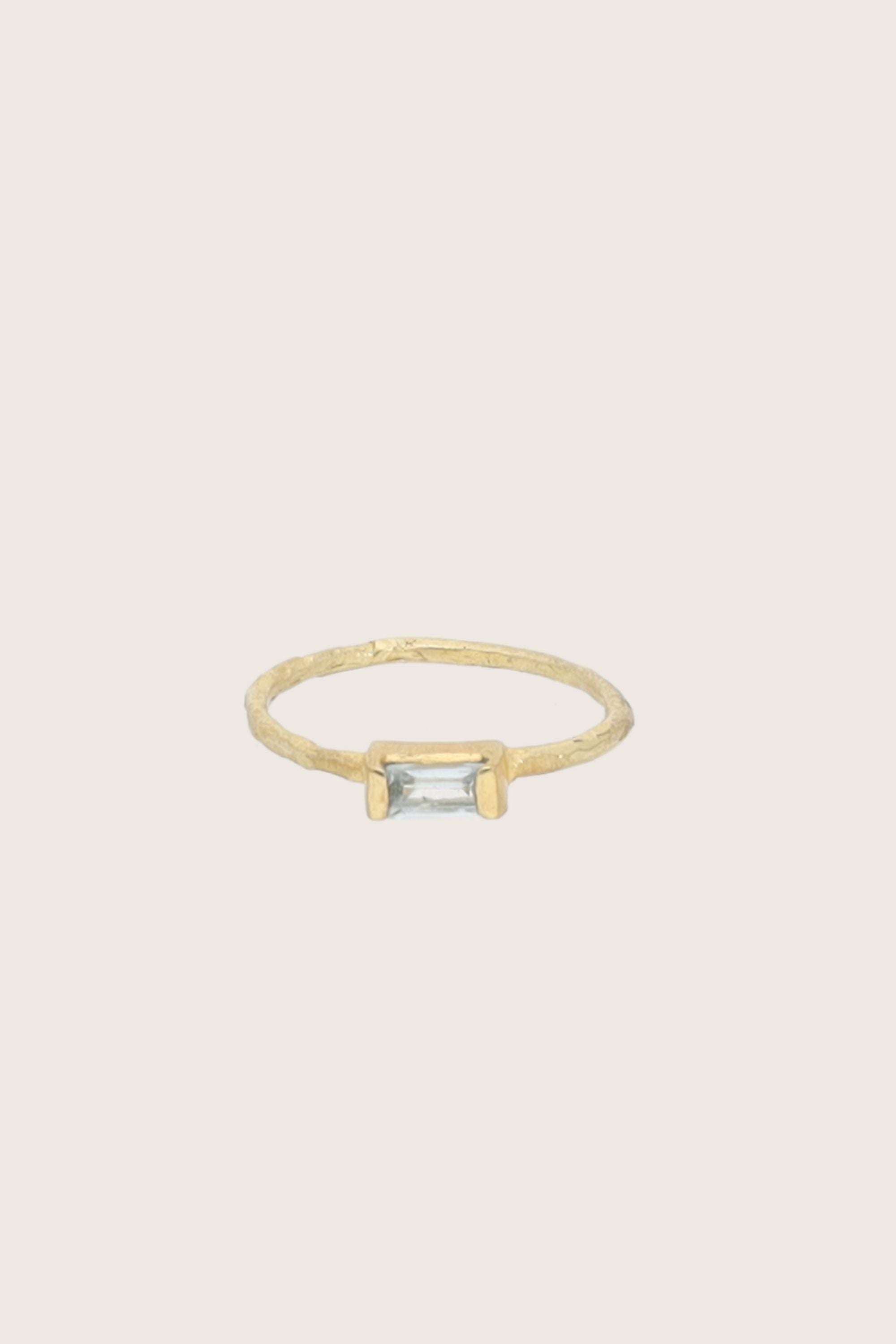 Sati 18K Recycled Fine Gold Plated Blue Topaz Ring