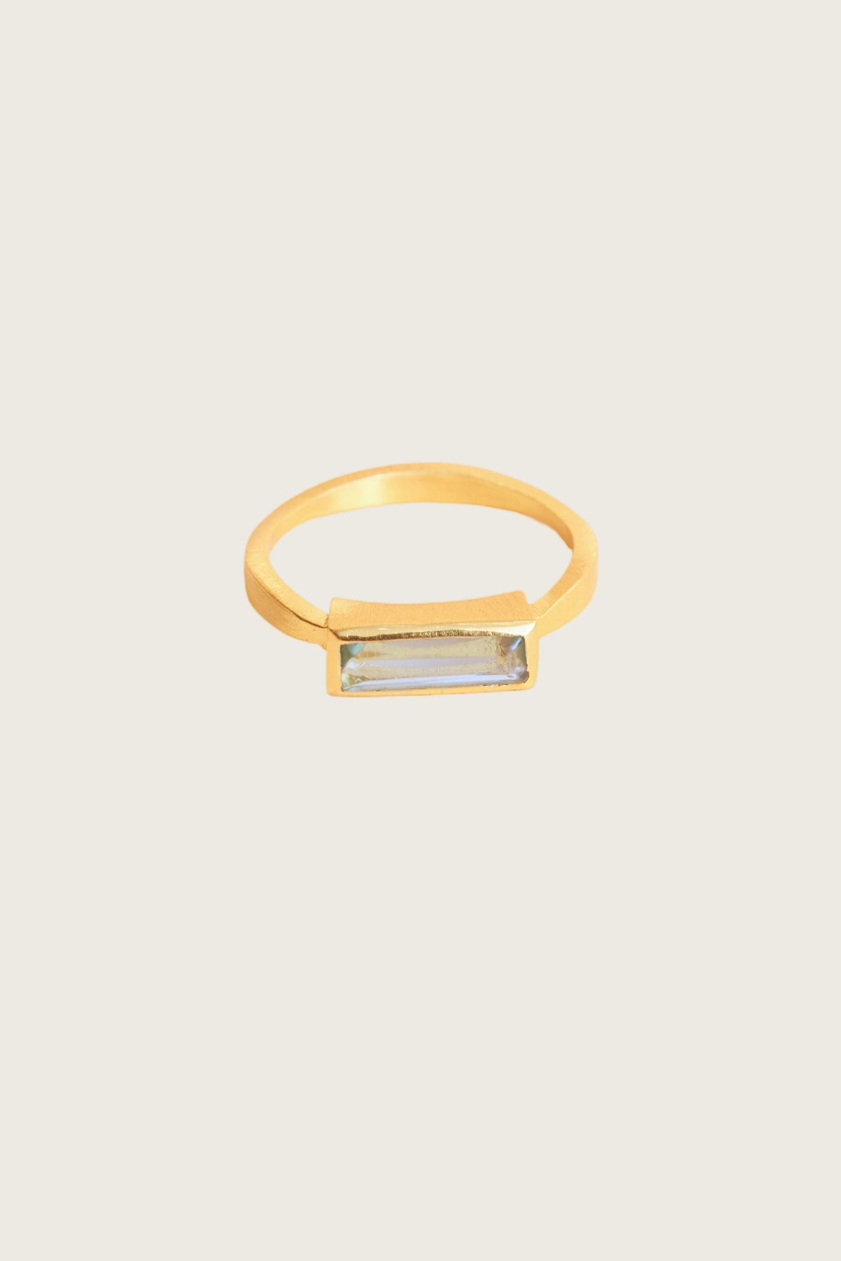 Najla 18K Recycled Fine Gold Plated Blue Topaz Ring