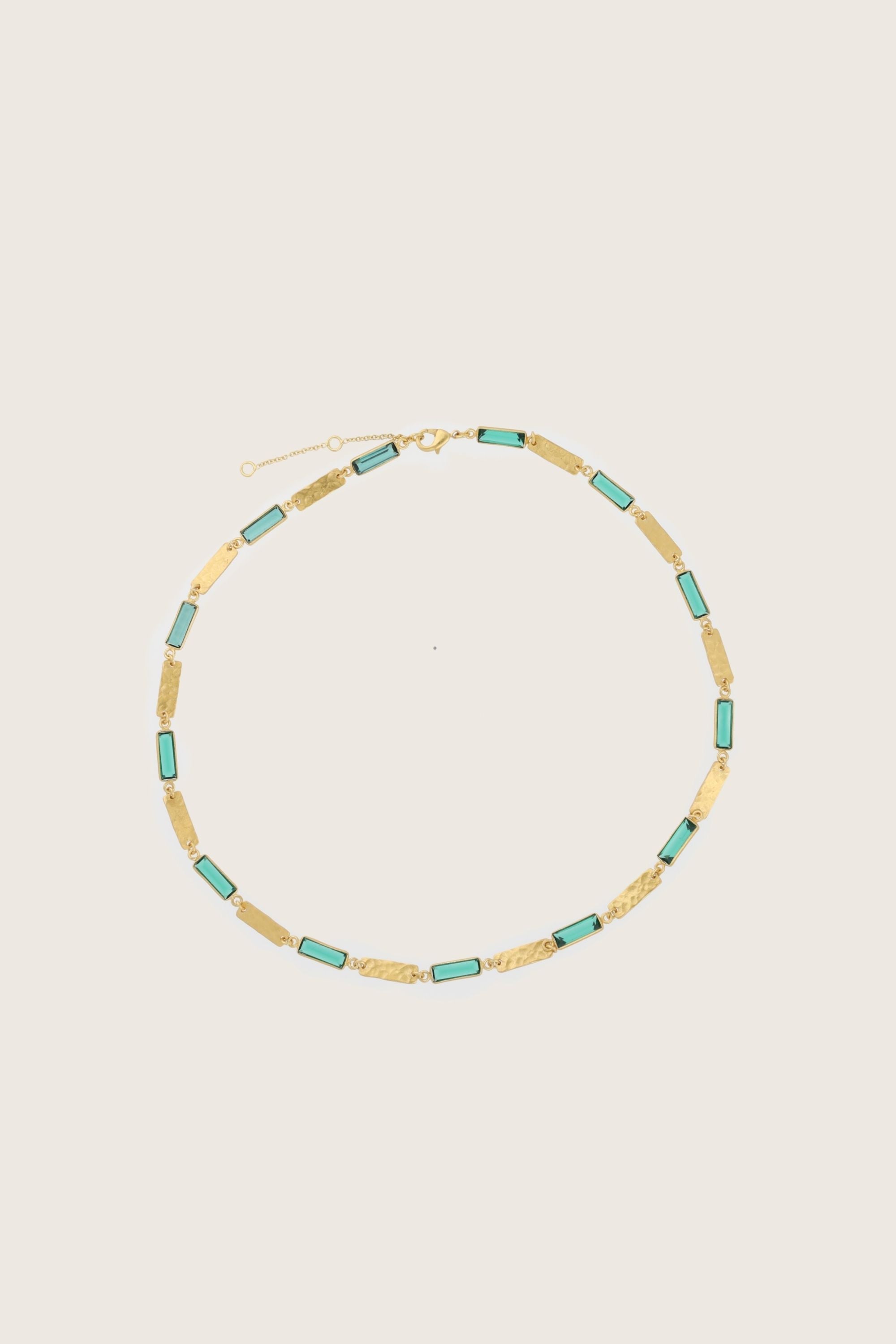 Fiora 18K Recycled Fine Gold Plated Green Tourmaline Necklace