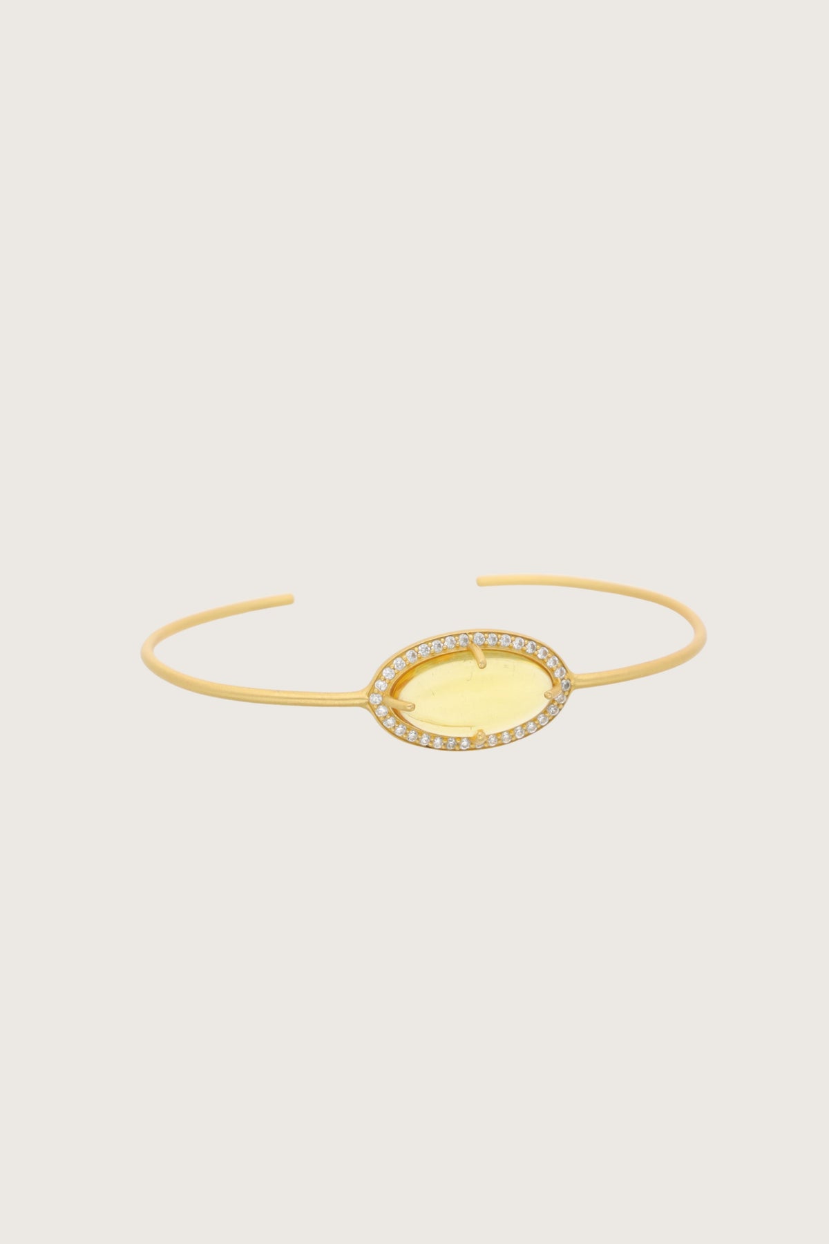 Mata Citrine Bracelet 18K Recycled Fine Gold Plated Citrine