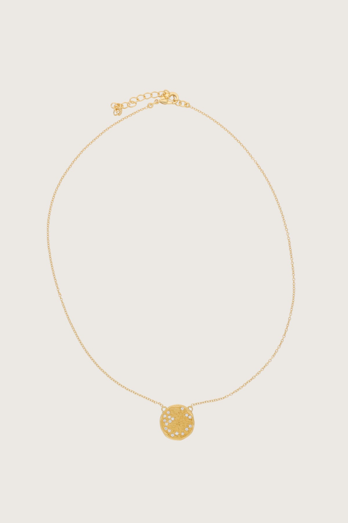 Collana Nyepi con diamanti polki, placcata in oro fino riciclato 18K, diamanti polki