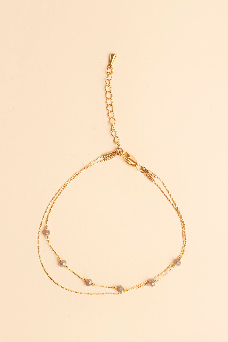Posla 14K Gold Inlay Multi-Color Crystal Bracelet