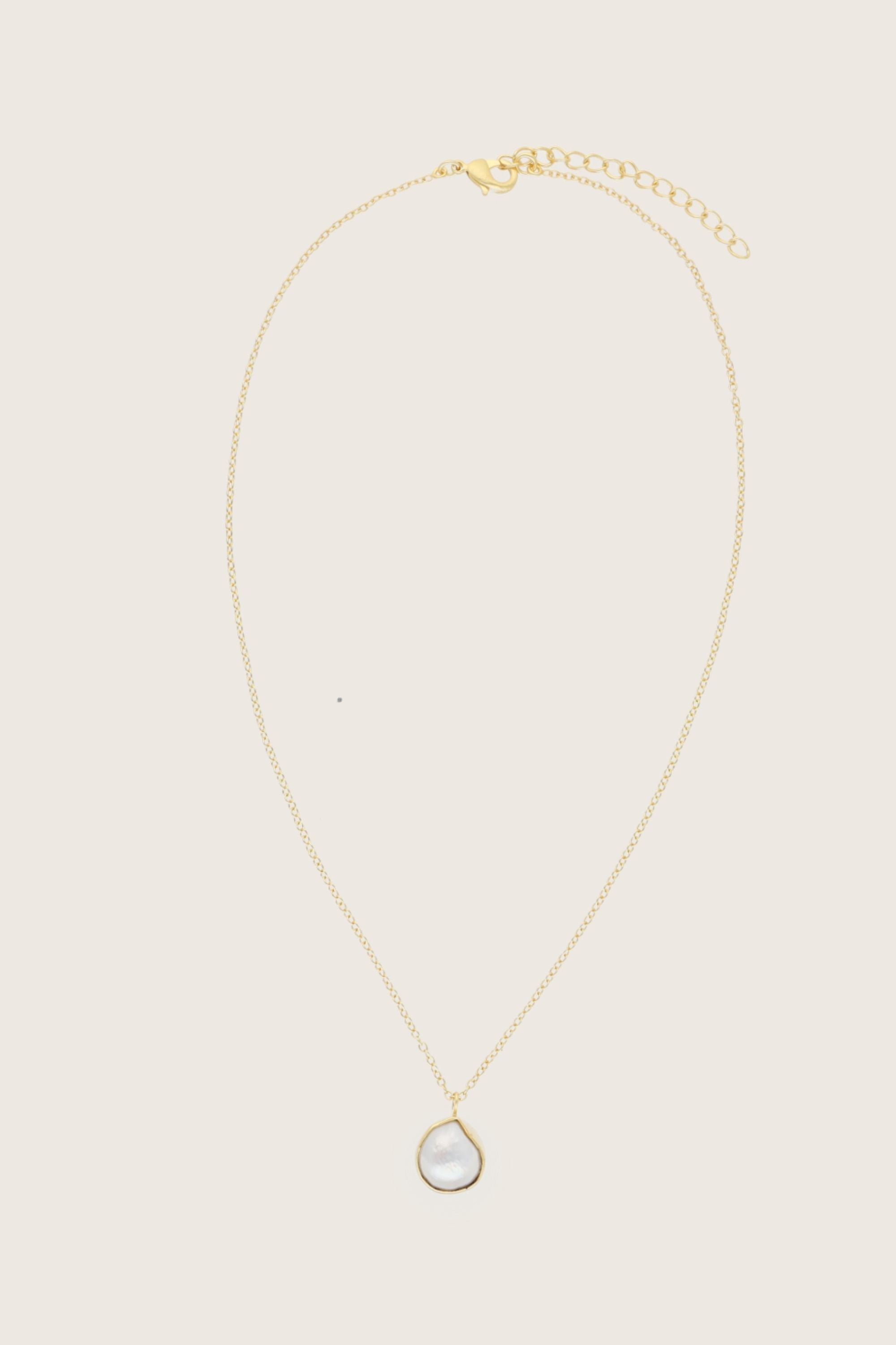 Murnia 18K Recycled Fine Gold Plated Freshwater Pearl Necklace