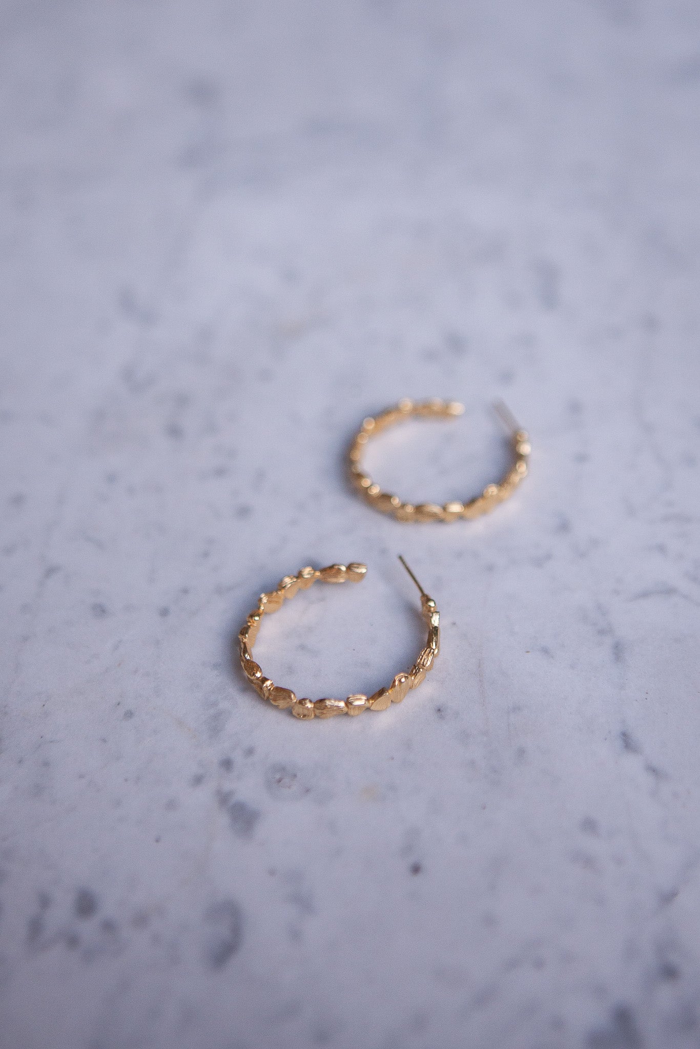 Susu 18K Recycled Fine Gold Plated Earrings - 925 Silver Posts