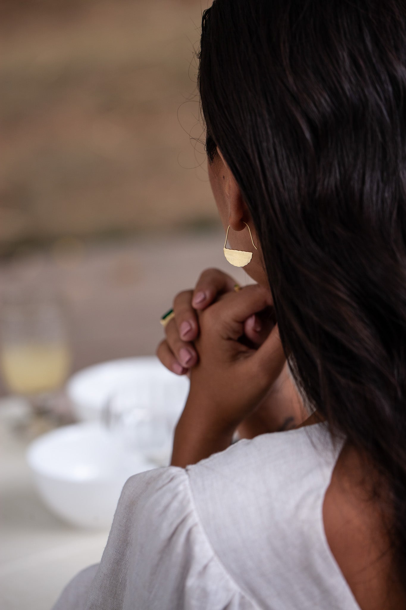 Toina 18K Recycled Fine Gold Plated Earrings - 925 Silver Posts