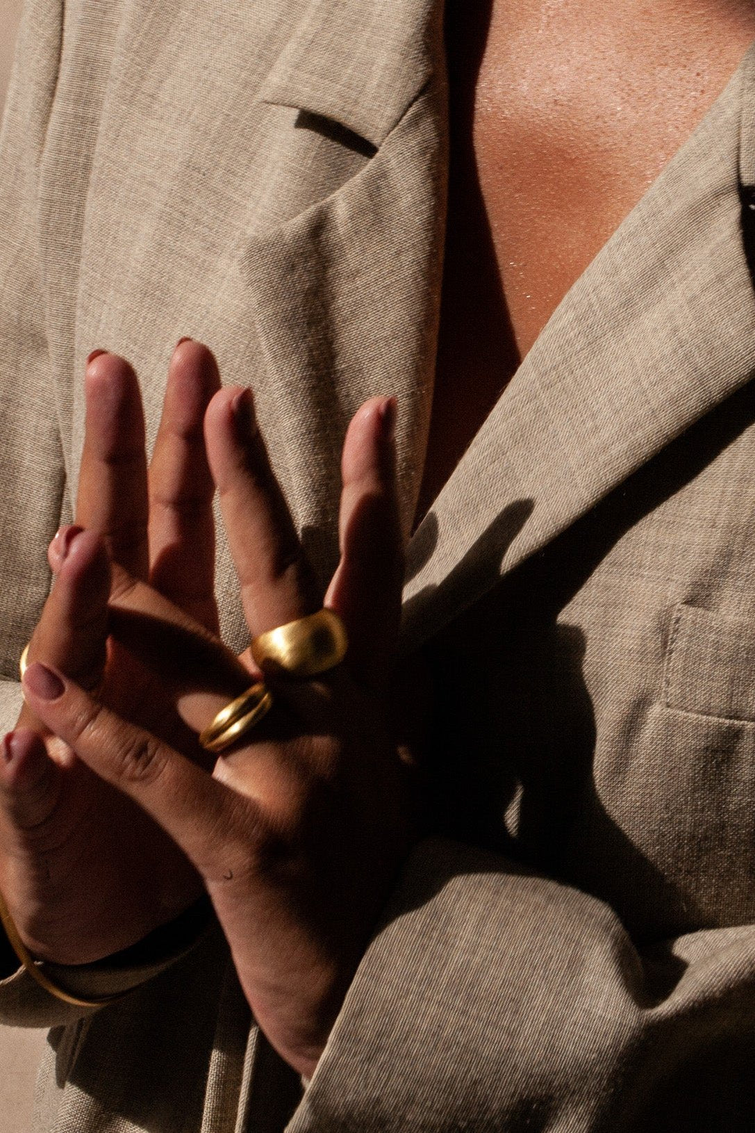 Houria 18K Recycled Fine Gold Plated Ring
