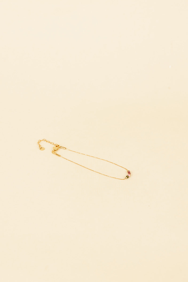 Jonit 14K Gold Inlay Multi-Color Bracelet