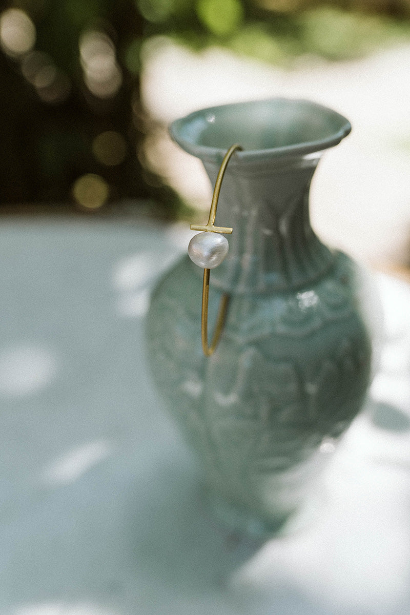 Murnia 18K Recycled Fine Gold Plated Pearl Bracelet