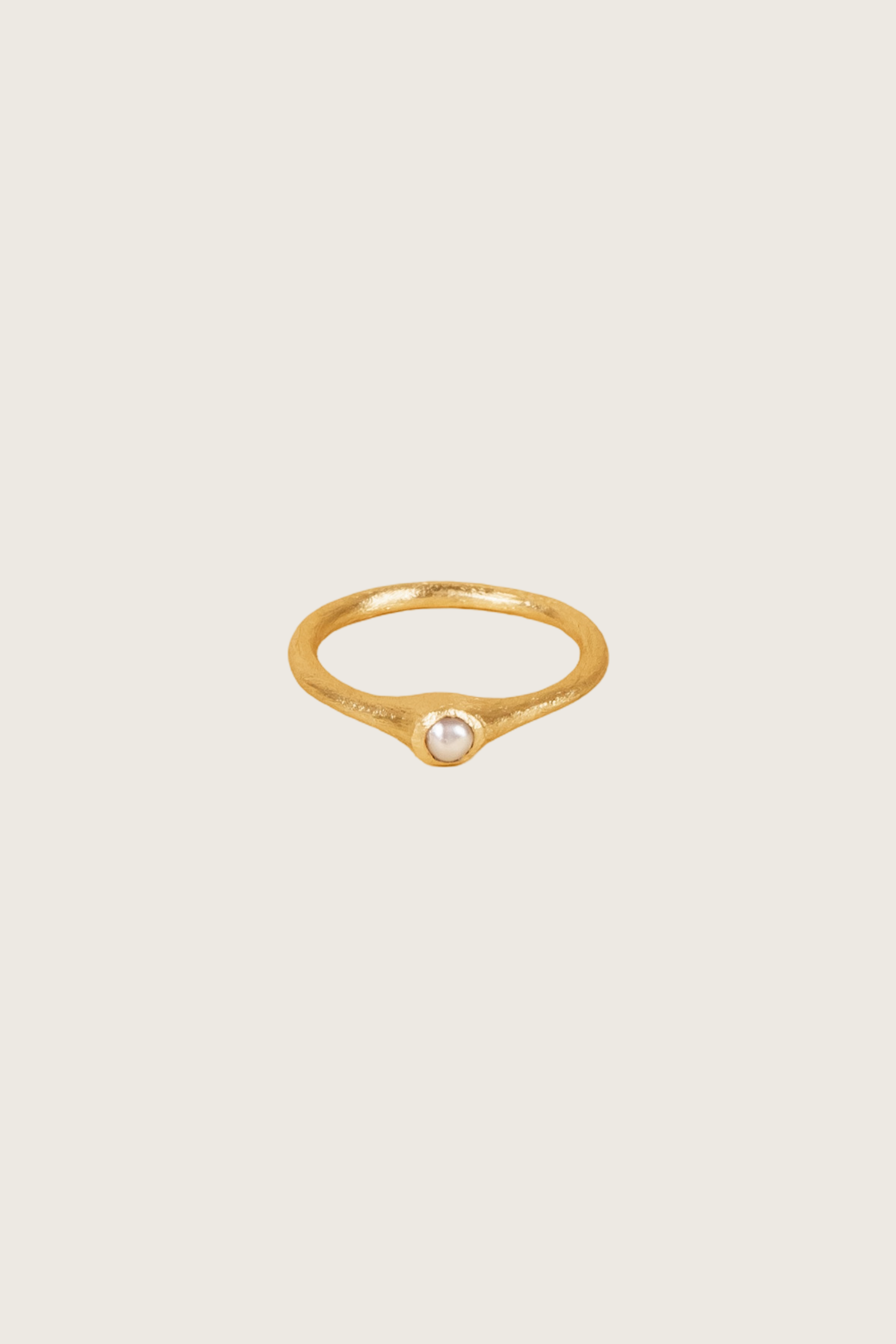 Neolia 18K Recycled Fine Gold Plated Freshwater Pearl Ring