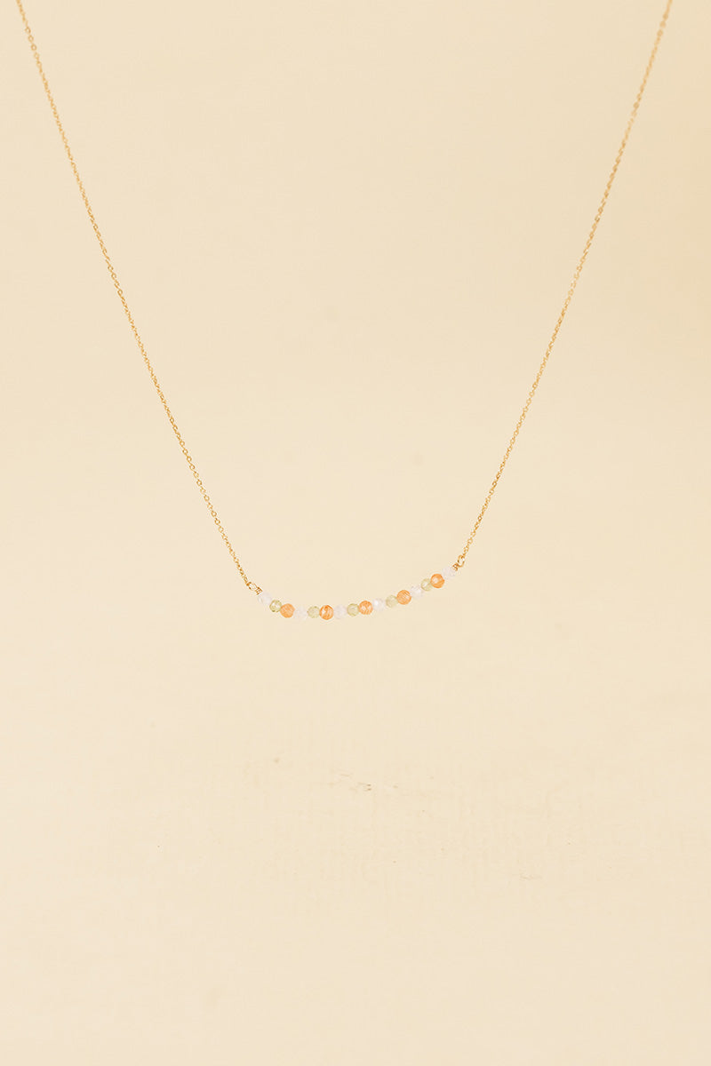 Osja 14K Gold Inlay Multi-Colored Crystal Necklace
