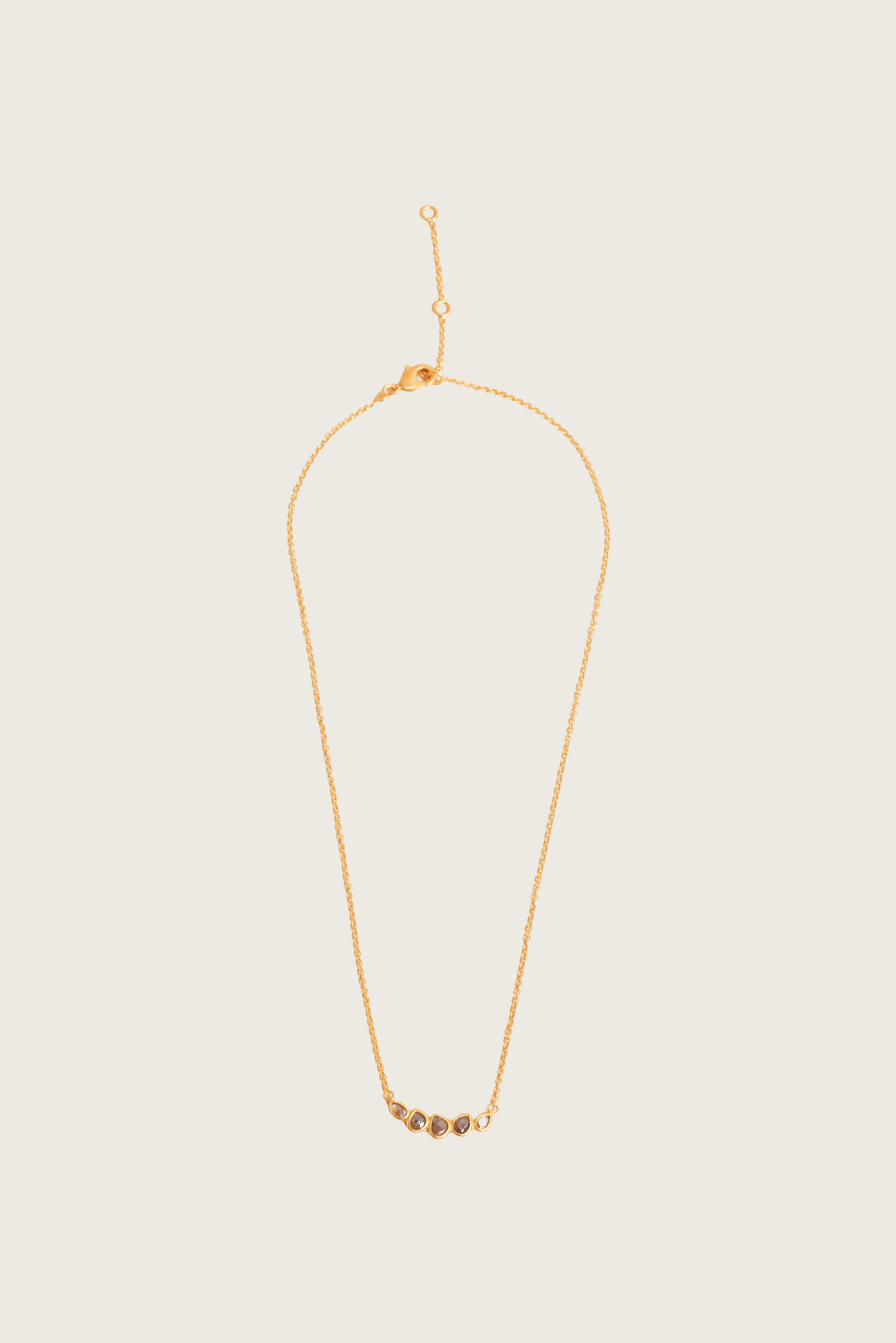 Abidin 18K Recycled Fine Gold Plated Polki Diamond Necklace