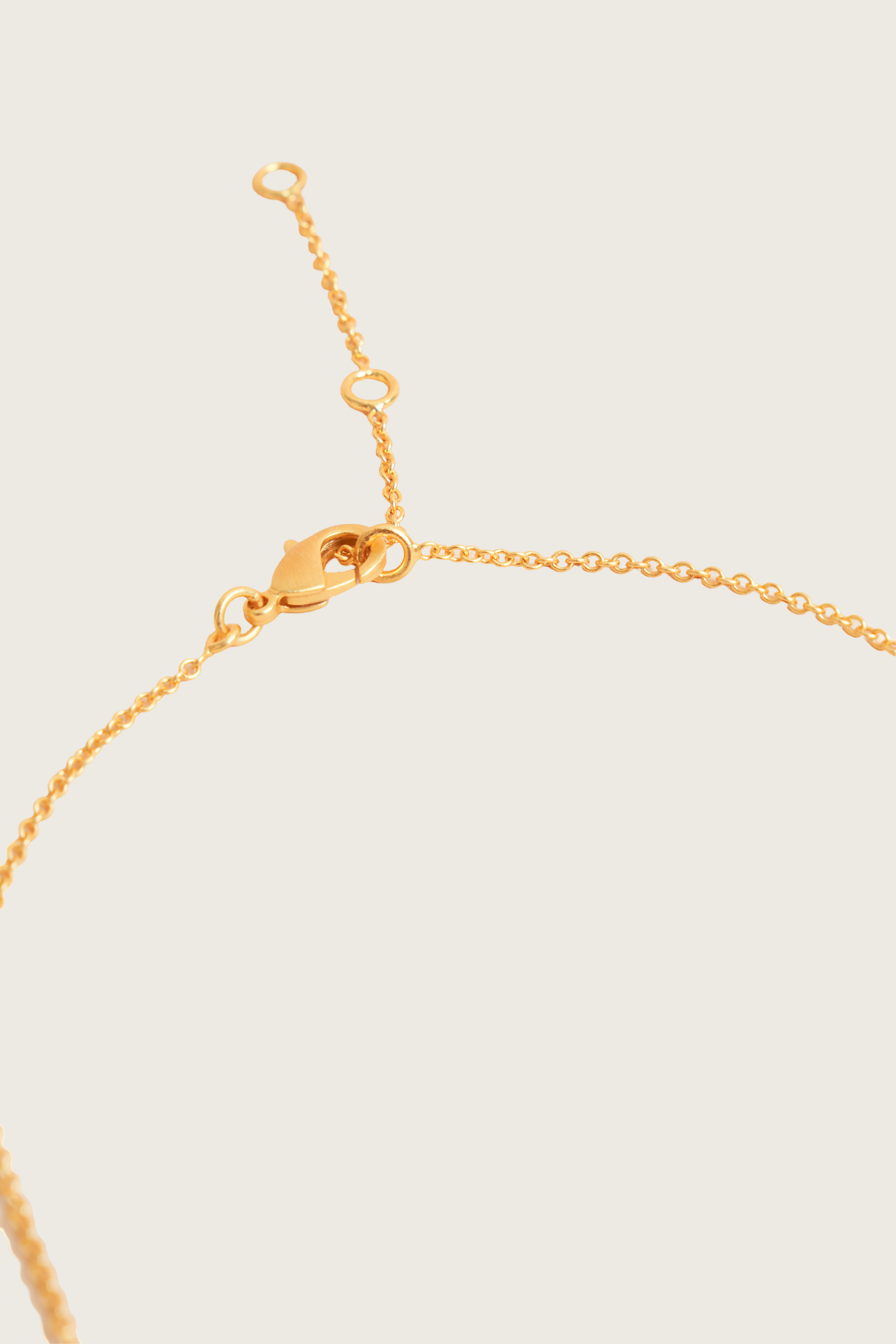 Abidin 18K Recycled Fine Gold Plated Polki Diamond Necklace