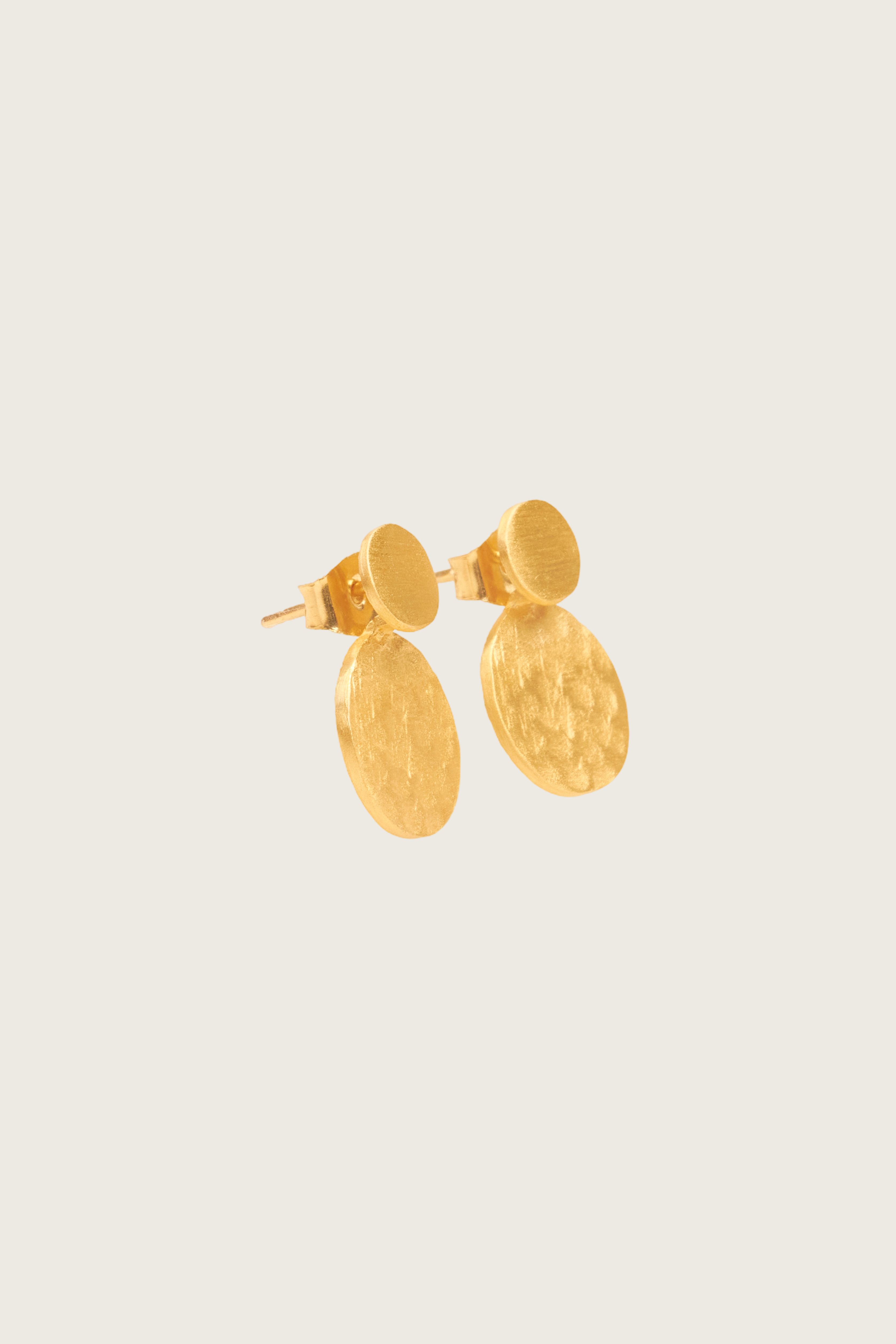 Aimana 18K Recycled Fine Gold Plated Earrings - 925 Silver Posts