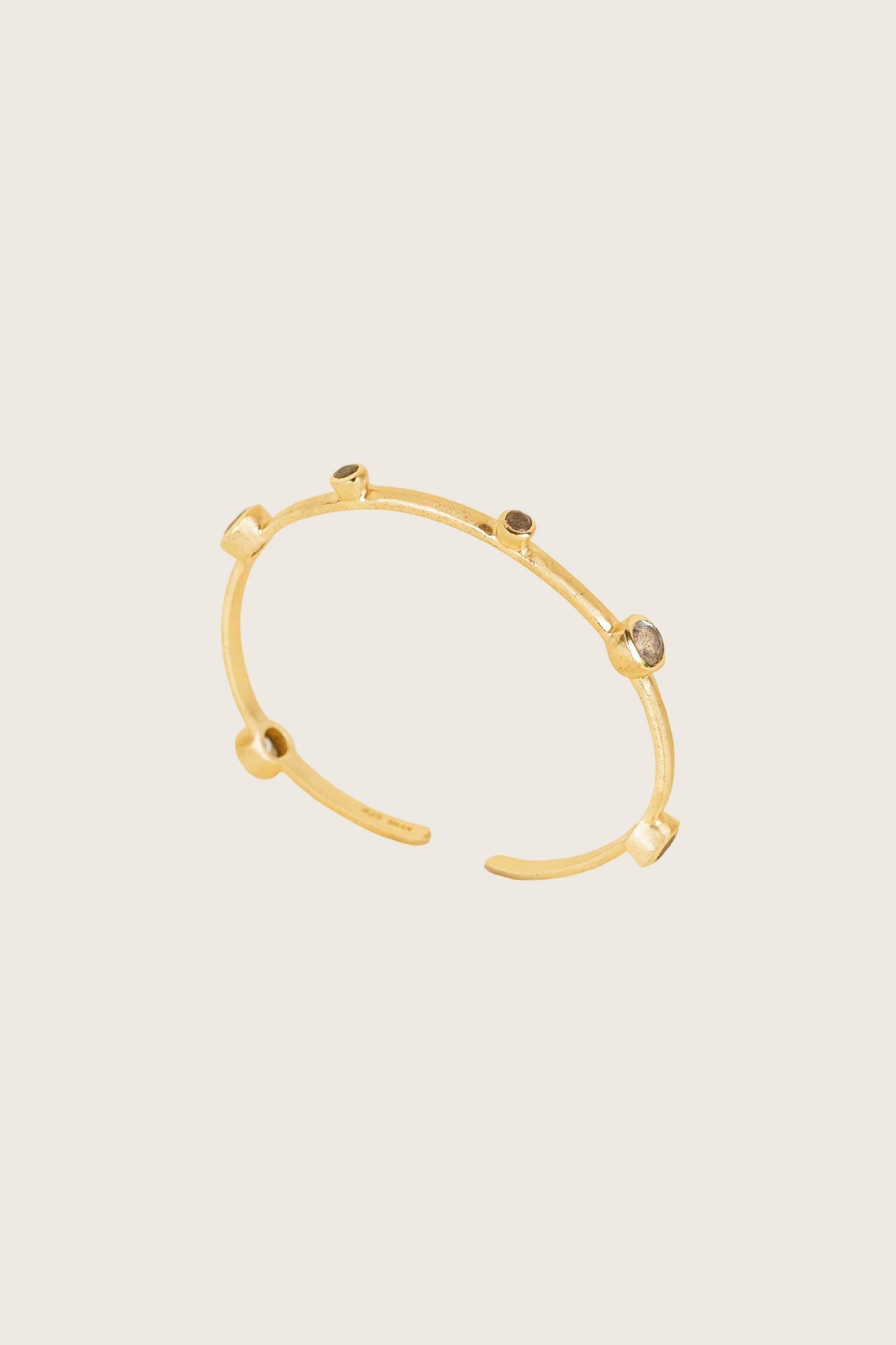 Ashni 18K Recycled Fine Gold Plated Green Amethyst Bracelet