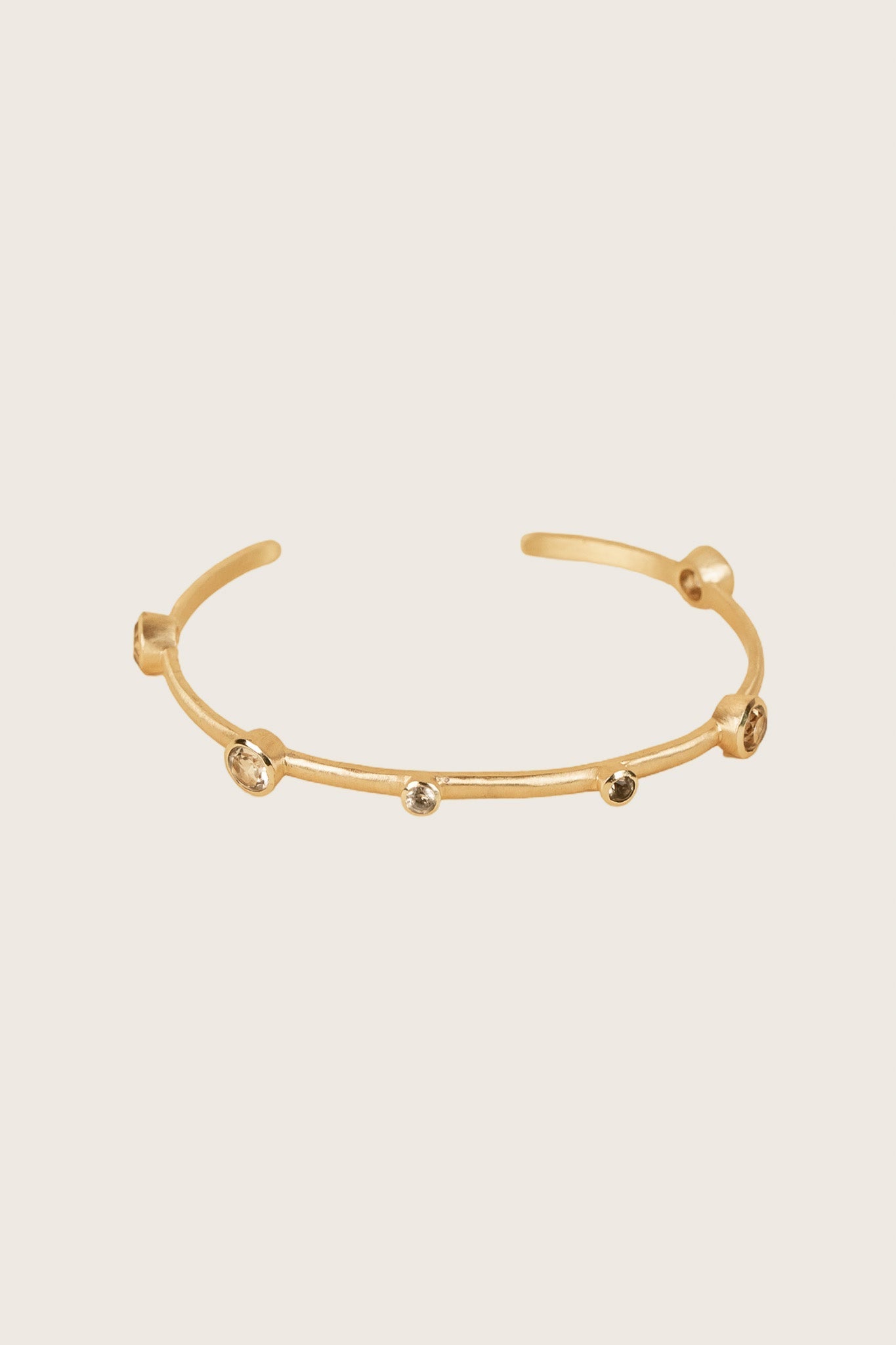 Ashni 18K Recycled Fine Gold Plated Blue Topaz Bracelet