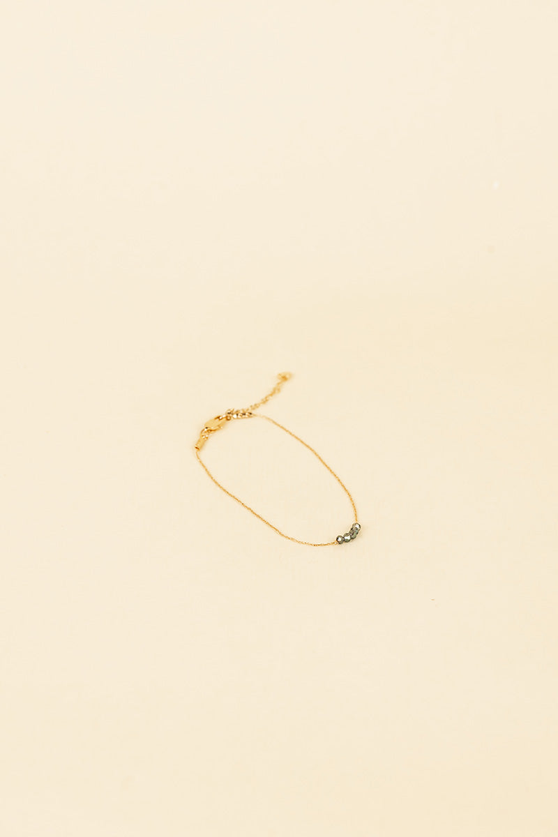 Jonit 14K Gold Inlay Multi-Color Bracelet