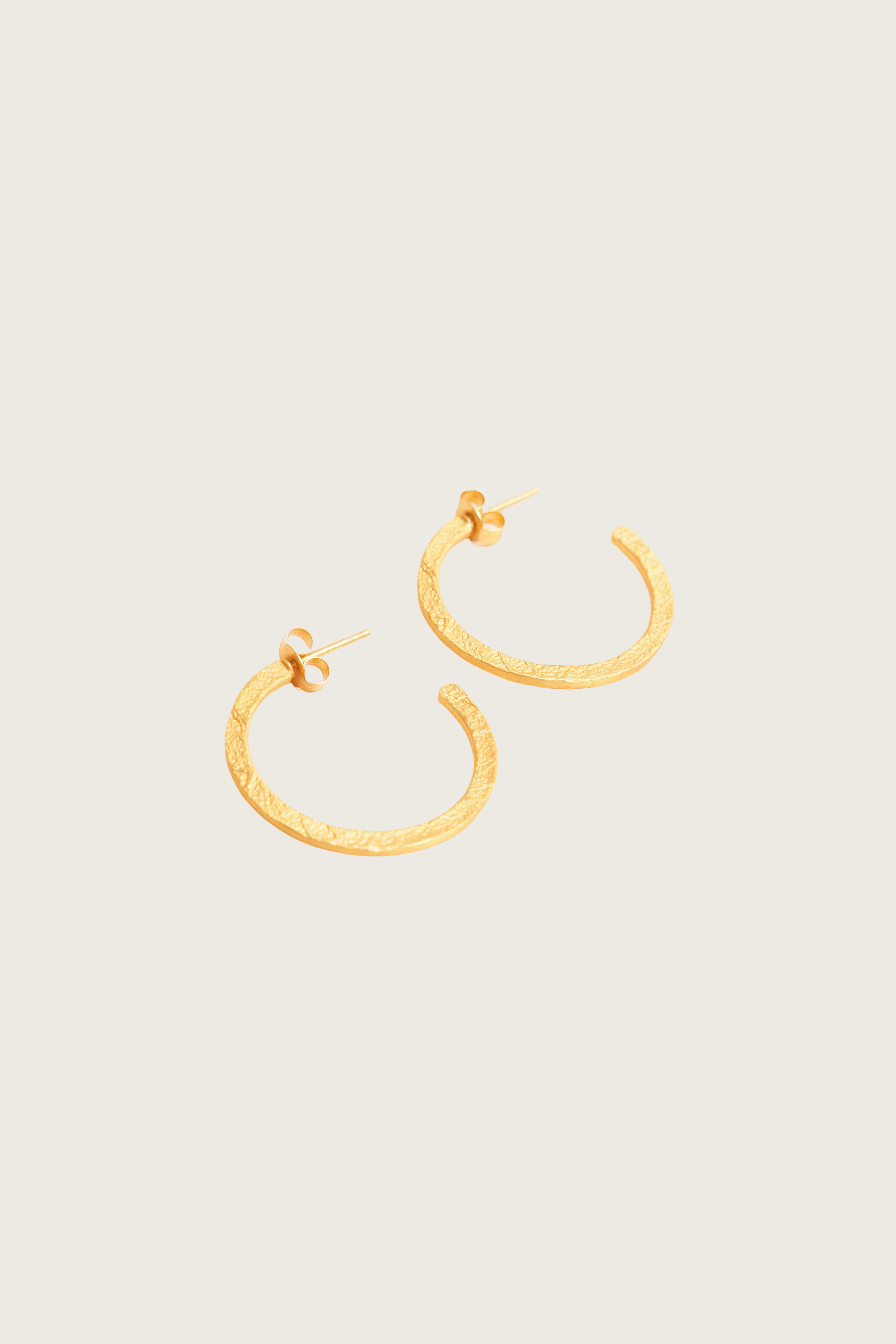 Jalil 18K Recycled Fine Gold Plated Earrings - 925 Silver Posts