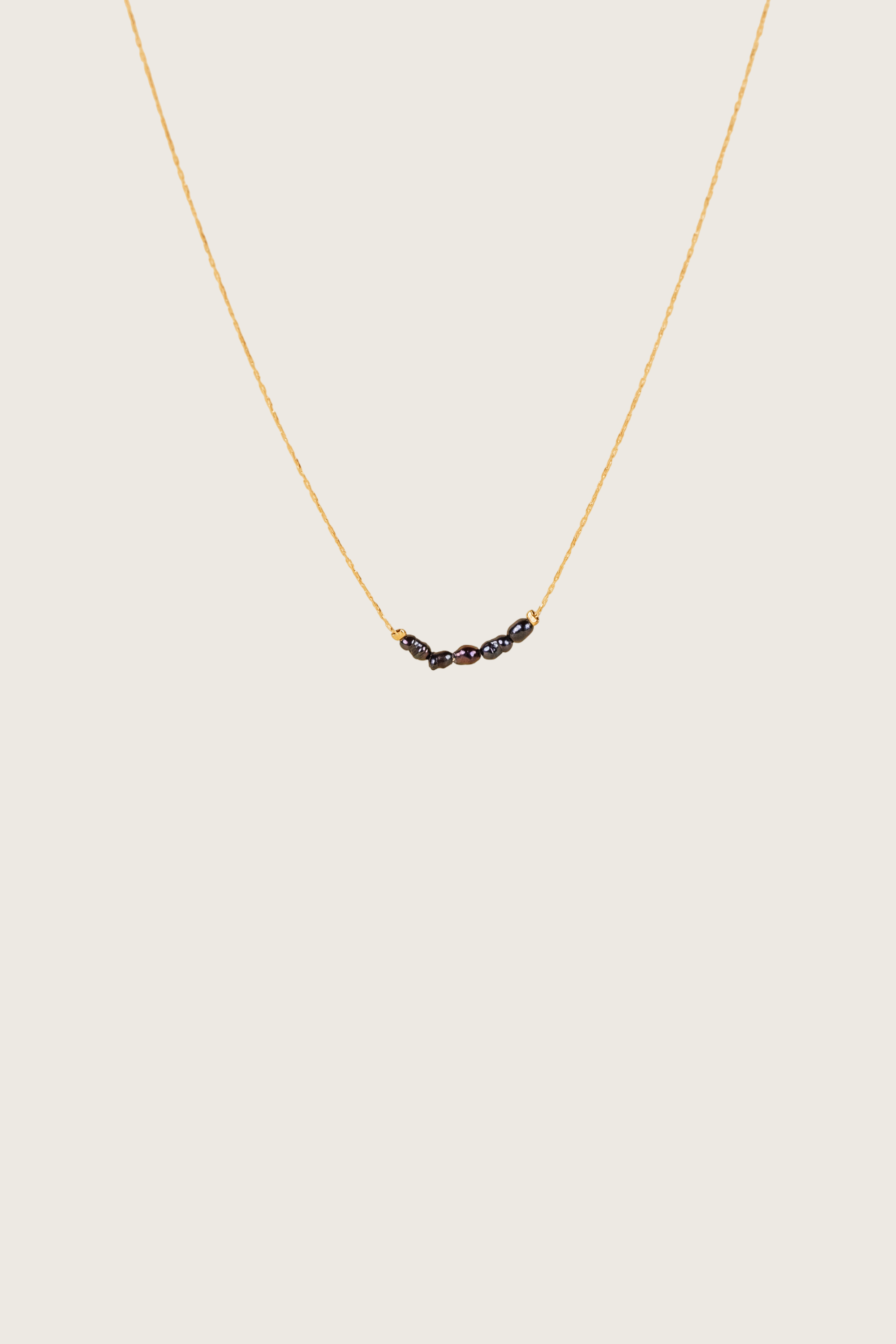 Jonit 14K Gold Inlay Multi-Color Necklace