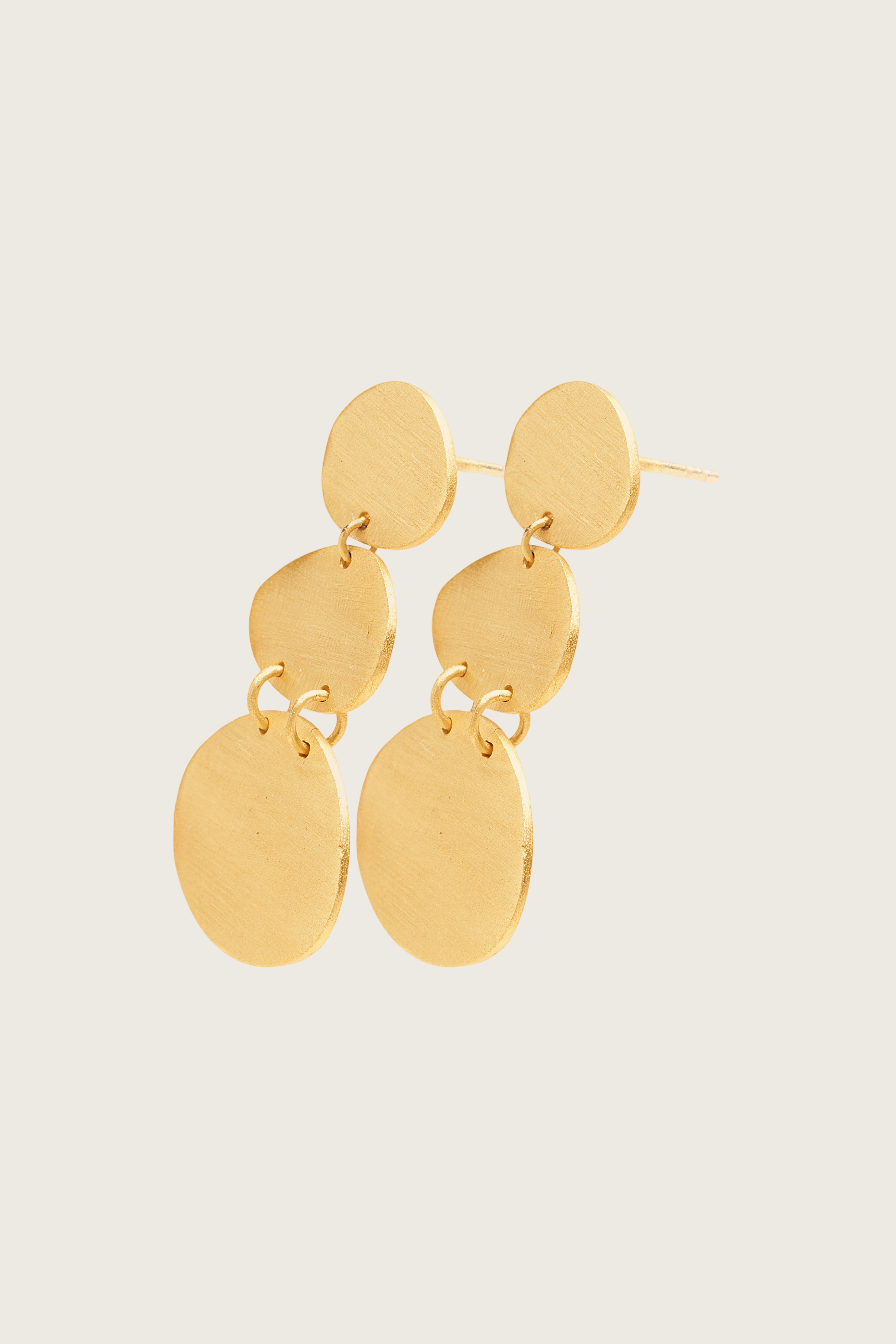 Kali 18K Recycled Fine Gold Plated Earrings - 925 Silver Posts