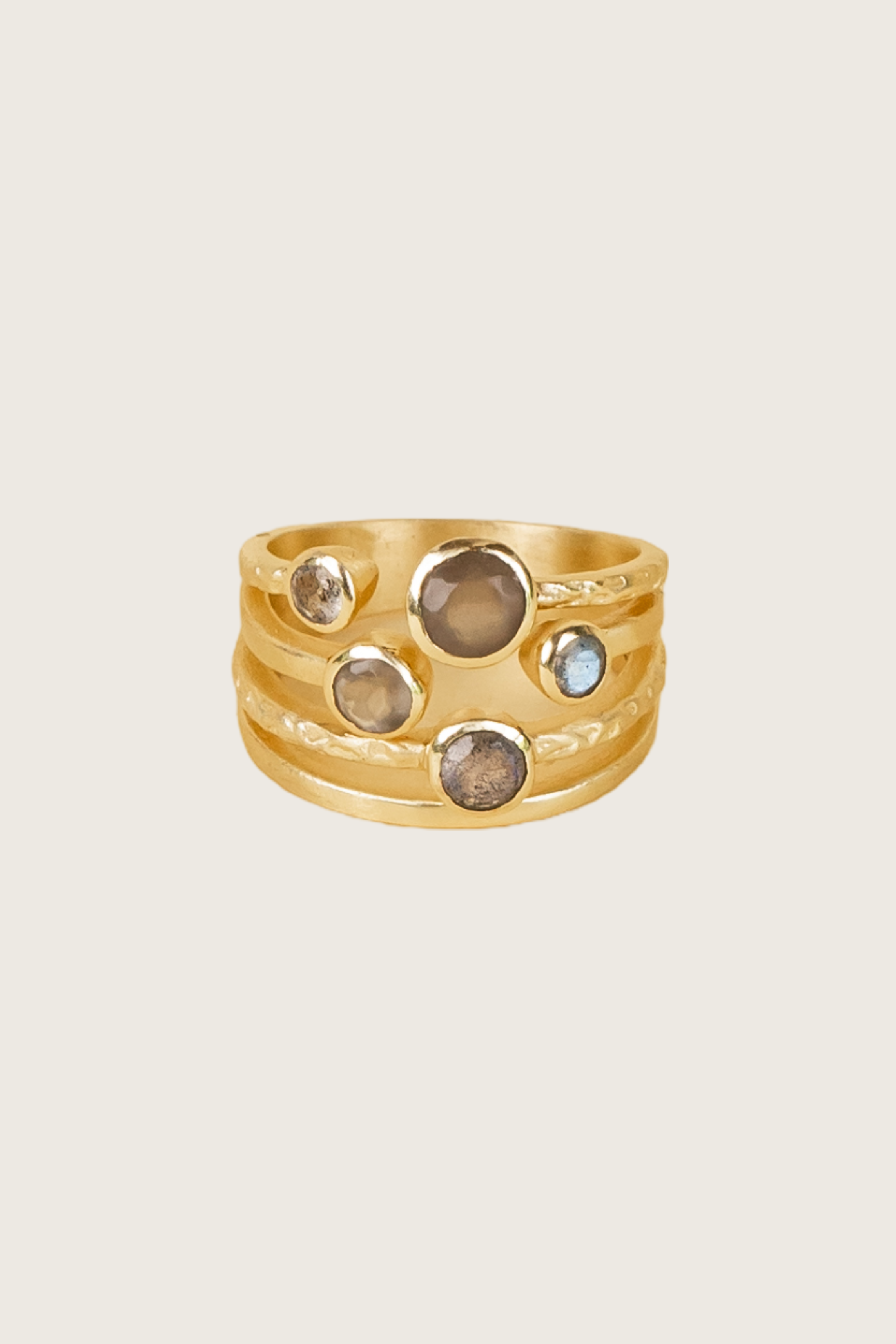 Luli 18K Recycled Fine Gold Plated Labradorite Ring