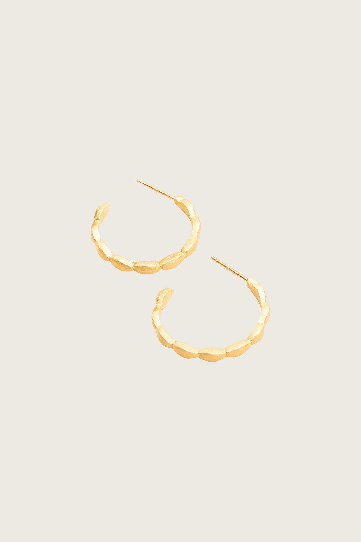 Susli 18K Recycled Fine Gold Plated Earrings - 925 Silver Posts