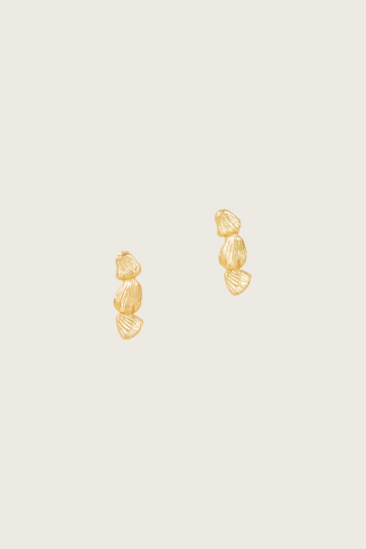 Susu 18K Recycled Fine Gold Plated Earrings - 925 Silver Posts