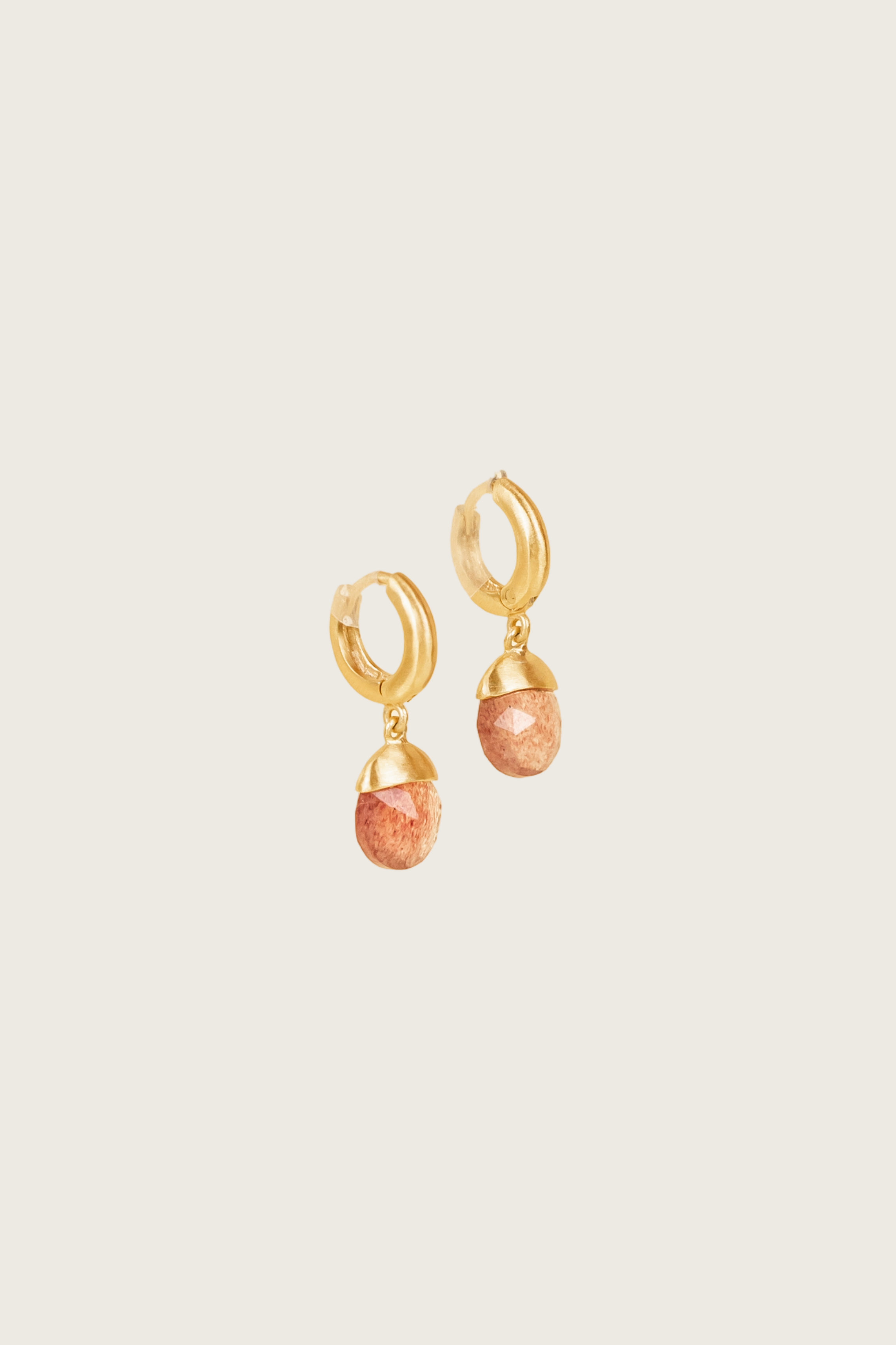 Tirua 18K Recycled Fine Gold Plated Blue Topaz Earrings - 925 Silver Posts