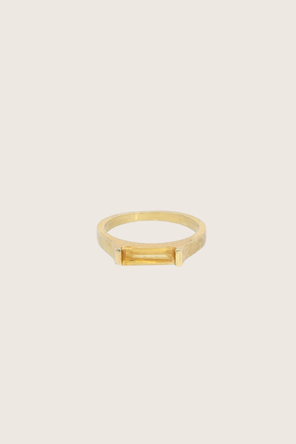 Tini 18K Recycled Fine Gold Plated Ring, Citrine