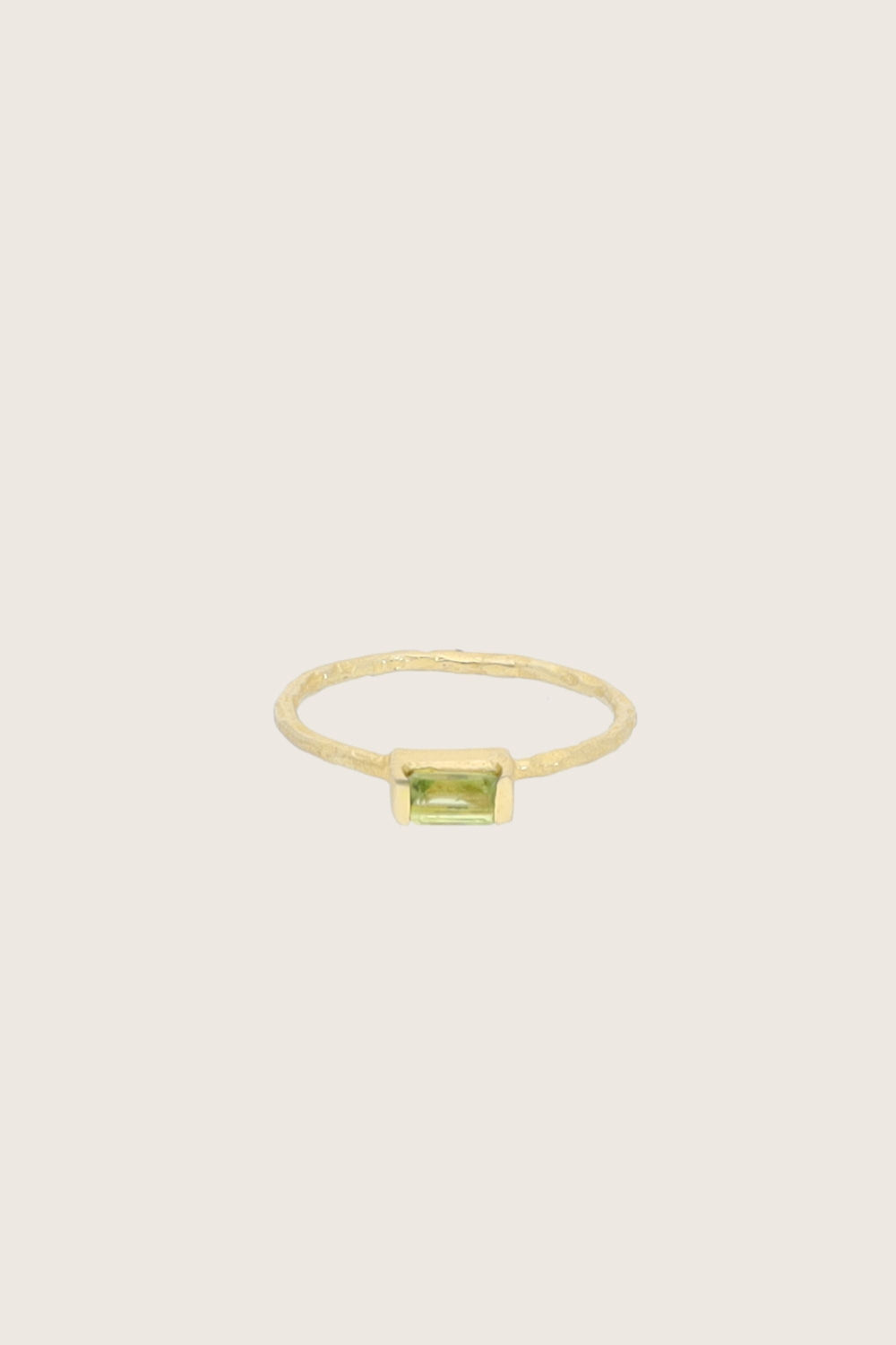 Sati 18K Recycled Fine Gold Plated Ring, Green Amethyst
