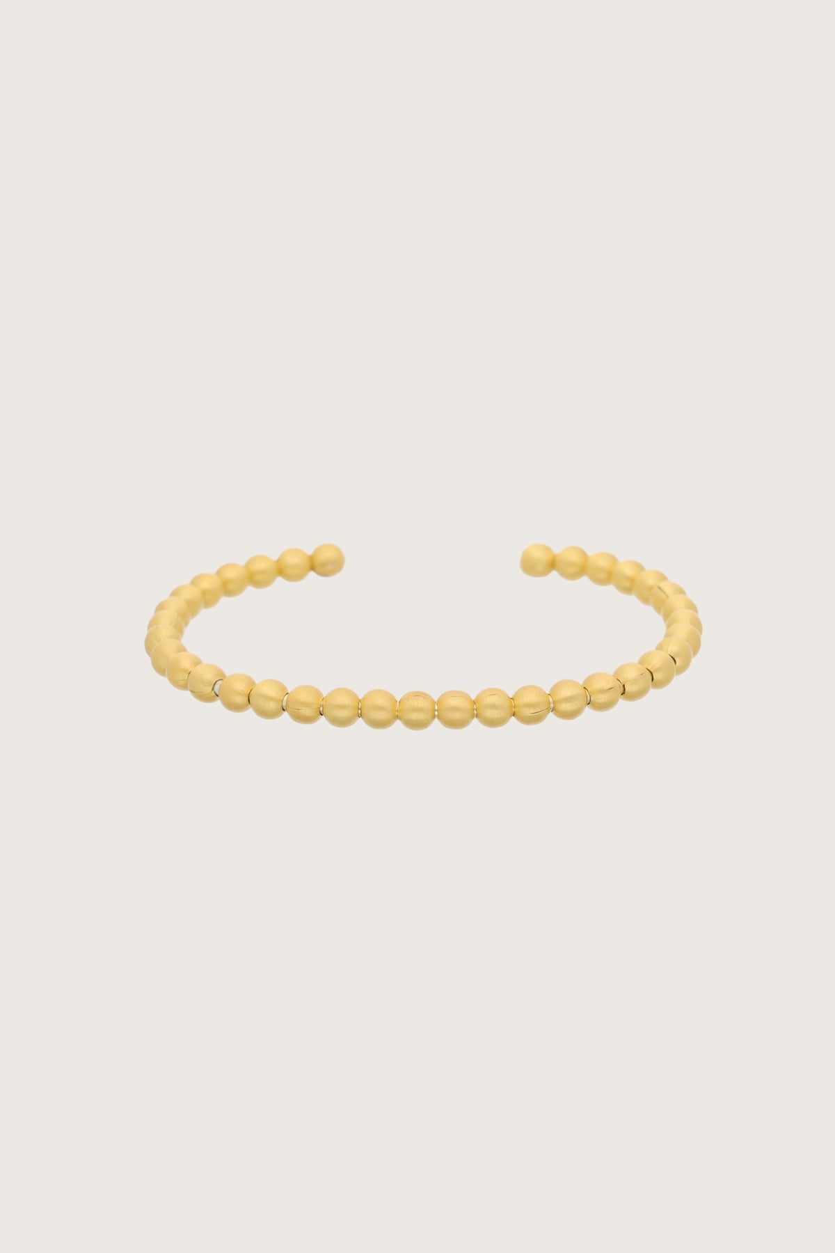 Bracciale Bulat con perline dorate, placcato in oro fino riciclato 18K, oro