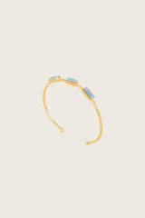 Tounai 18K Recycled Fine Gold Plated Blue Topaz Bracelet