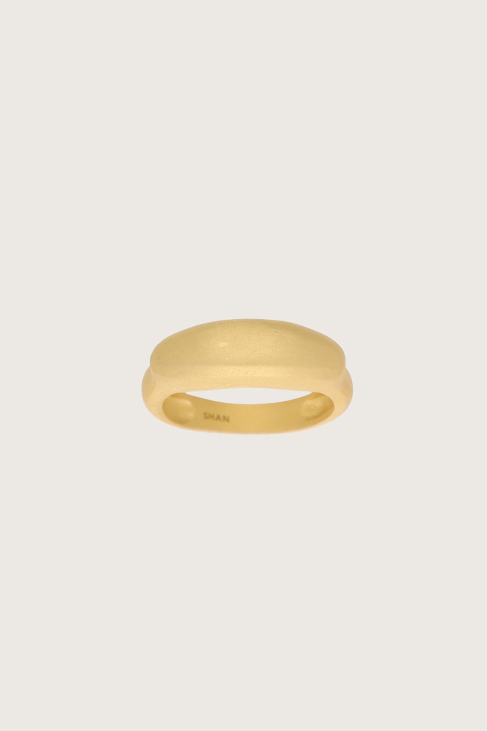 Alus Plain Gold Ring 18K Recycled Fine Gold Plated