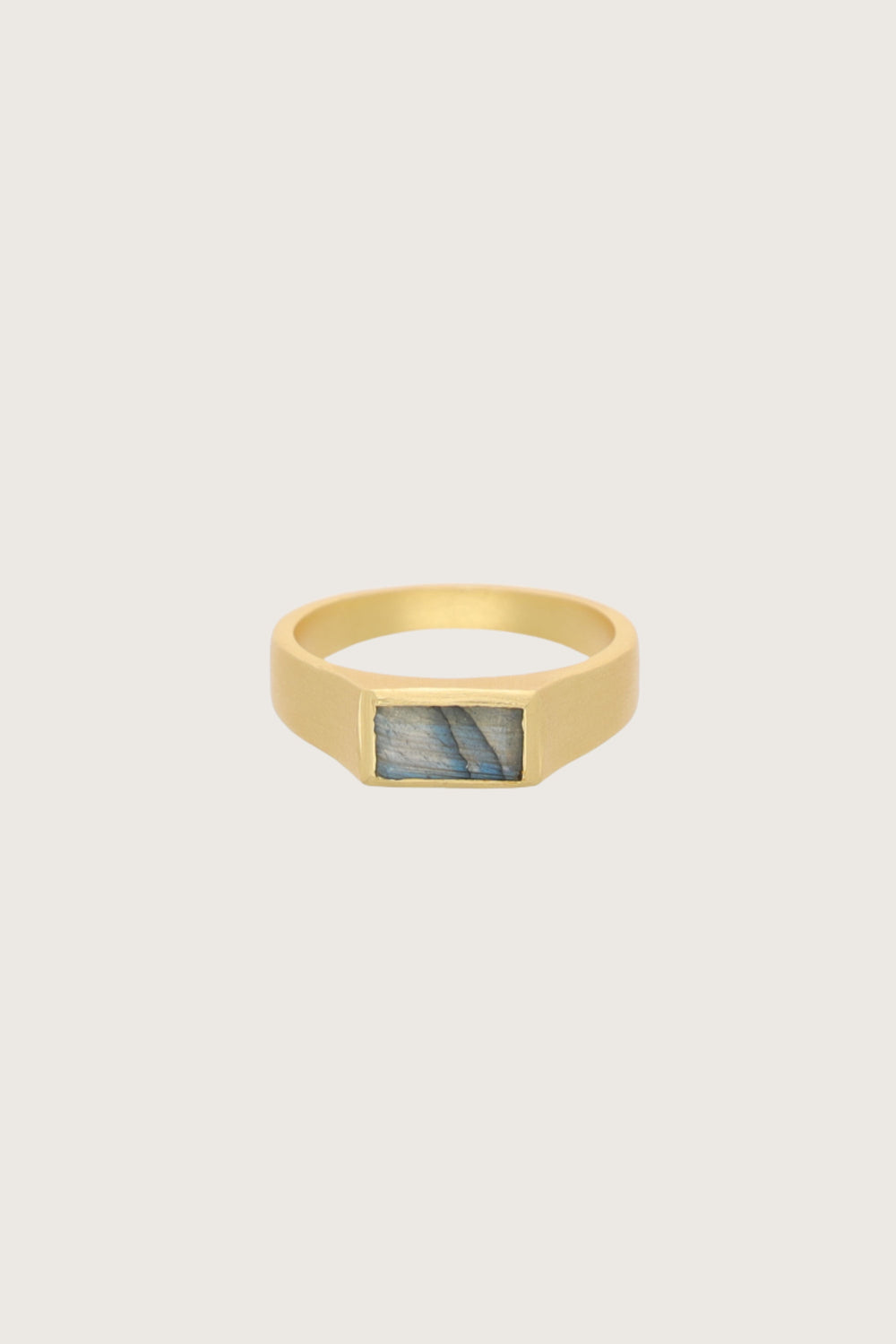 Lakar Labradorite Ring 18K Recycled Fine Gold Plated