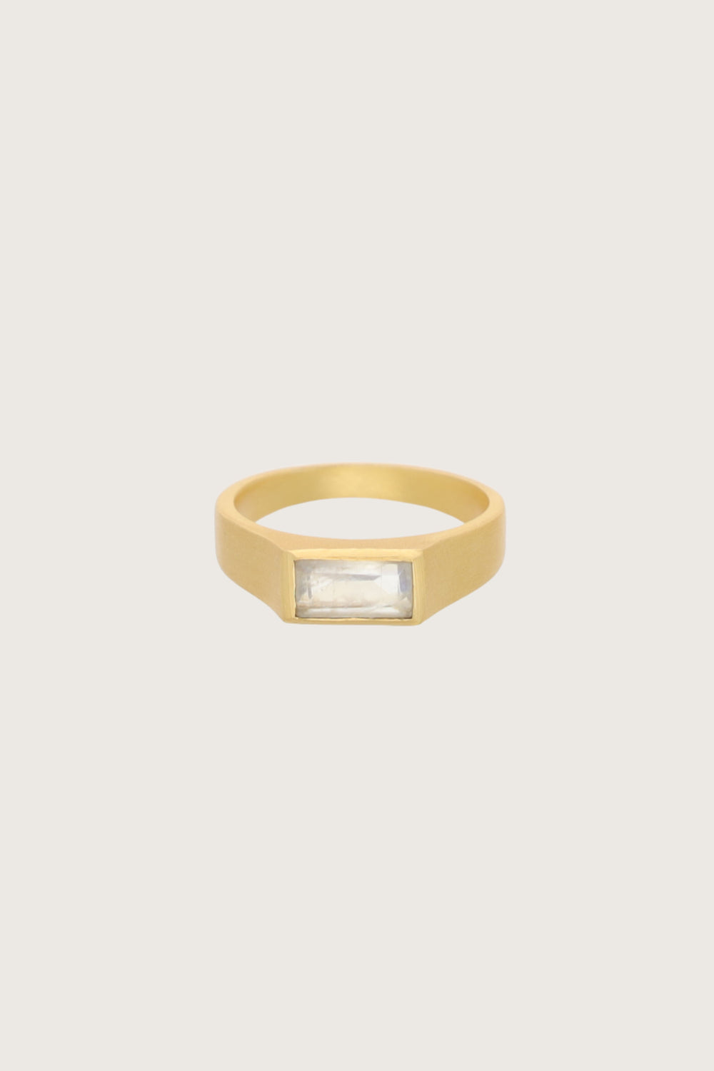 Lakar Clear Quartz Ring 18K Recycled Fine Gold Plated