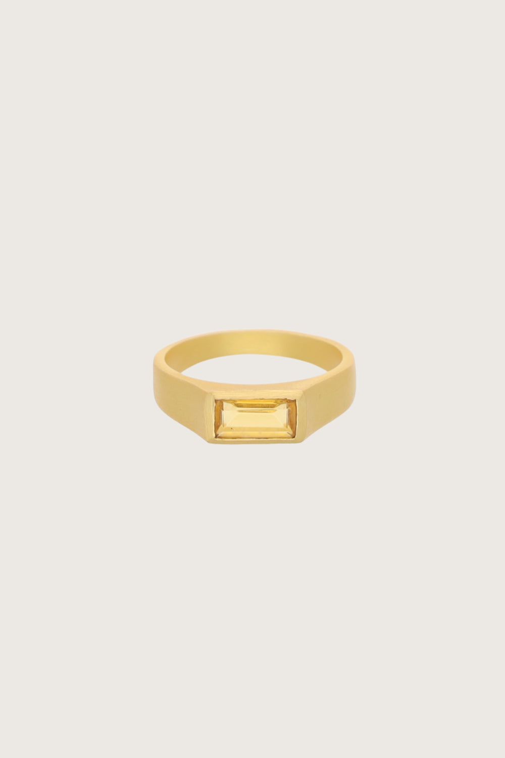 Lakar Citrine Ring 18K Recycled Fine Gold Plated