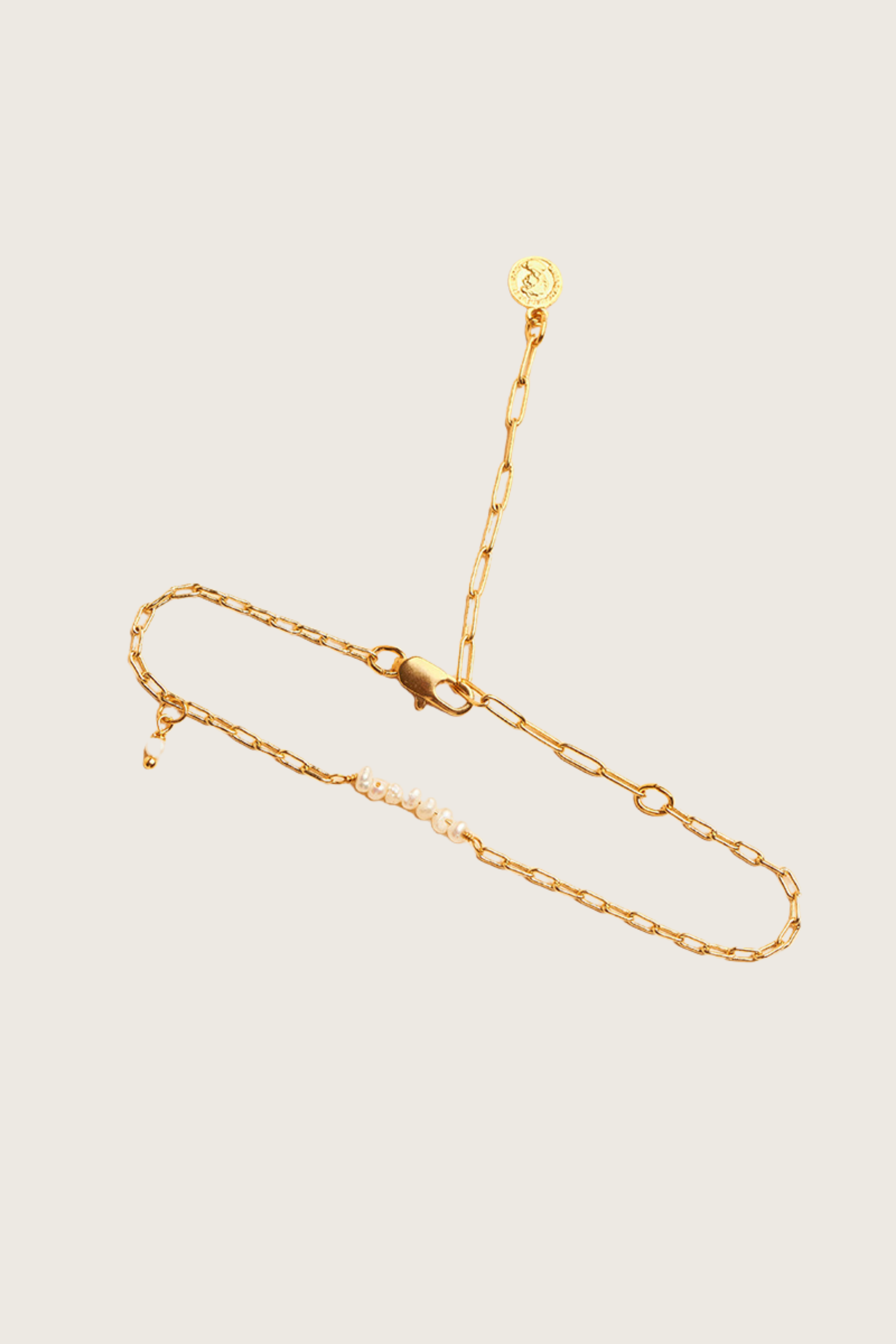 Jete 14K Gold Inlay Freshwater Pearl Bracelet