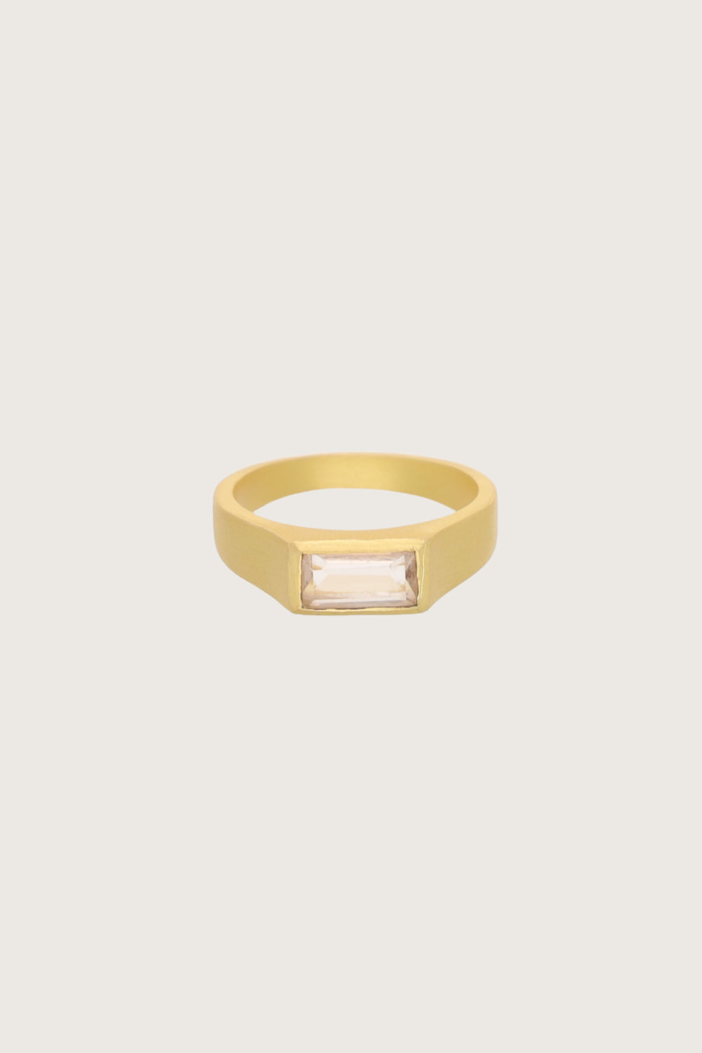 Lakar Morganite Ring 18K Recycled Fine Gold Plated