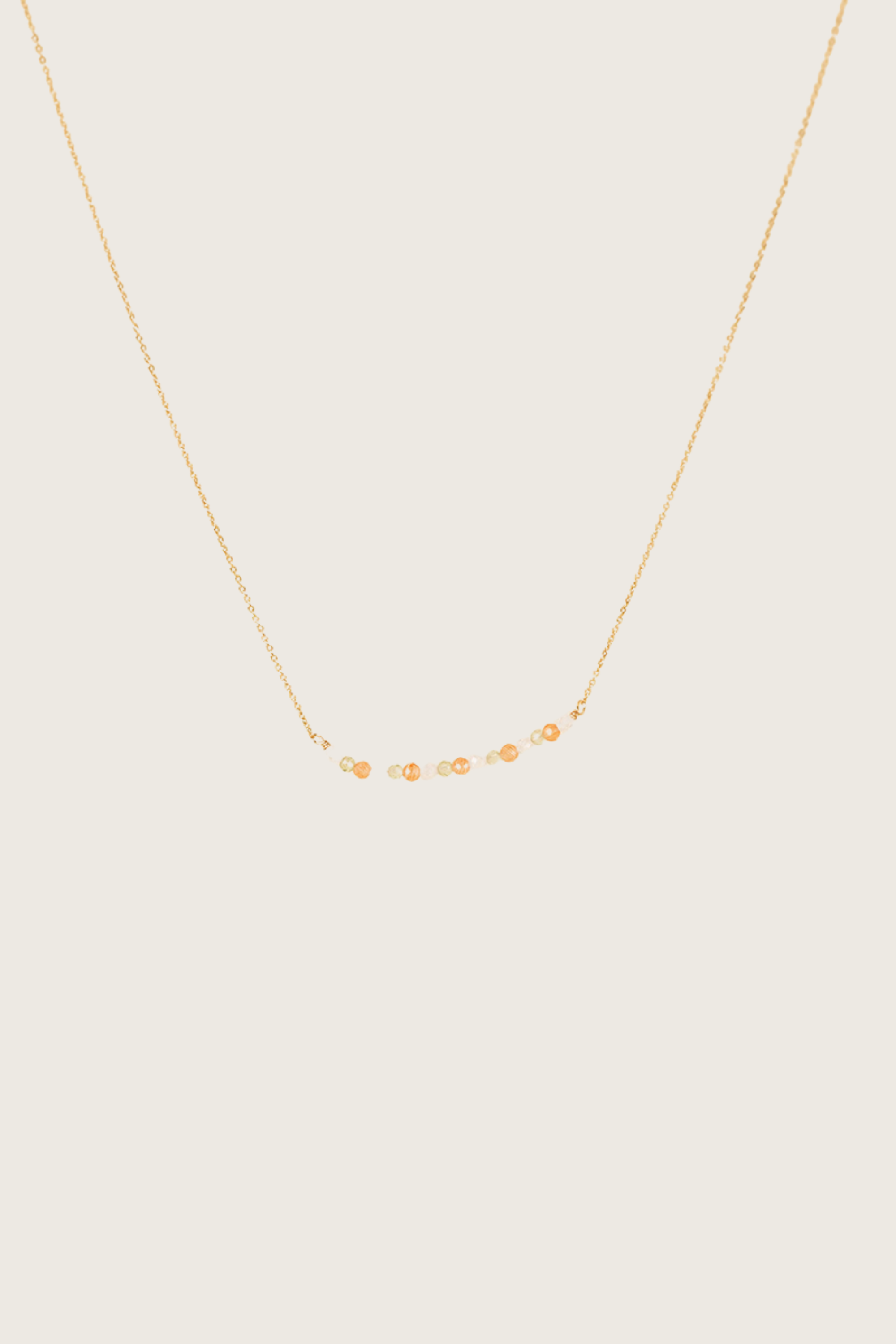 Osja 14K Gold Inlay Multi-Colored Crystal Necklace