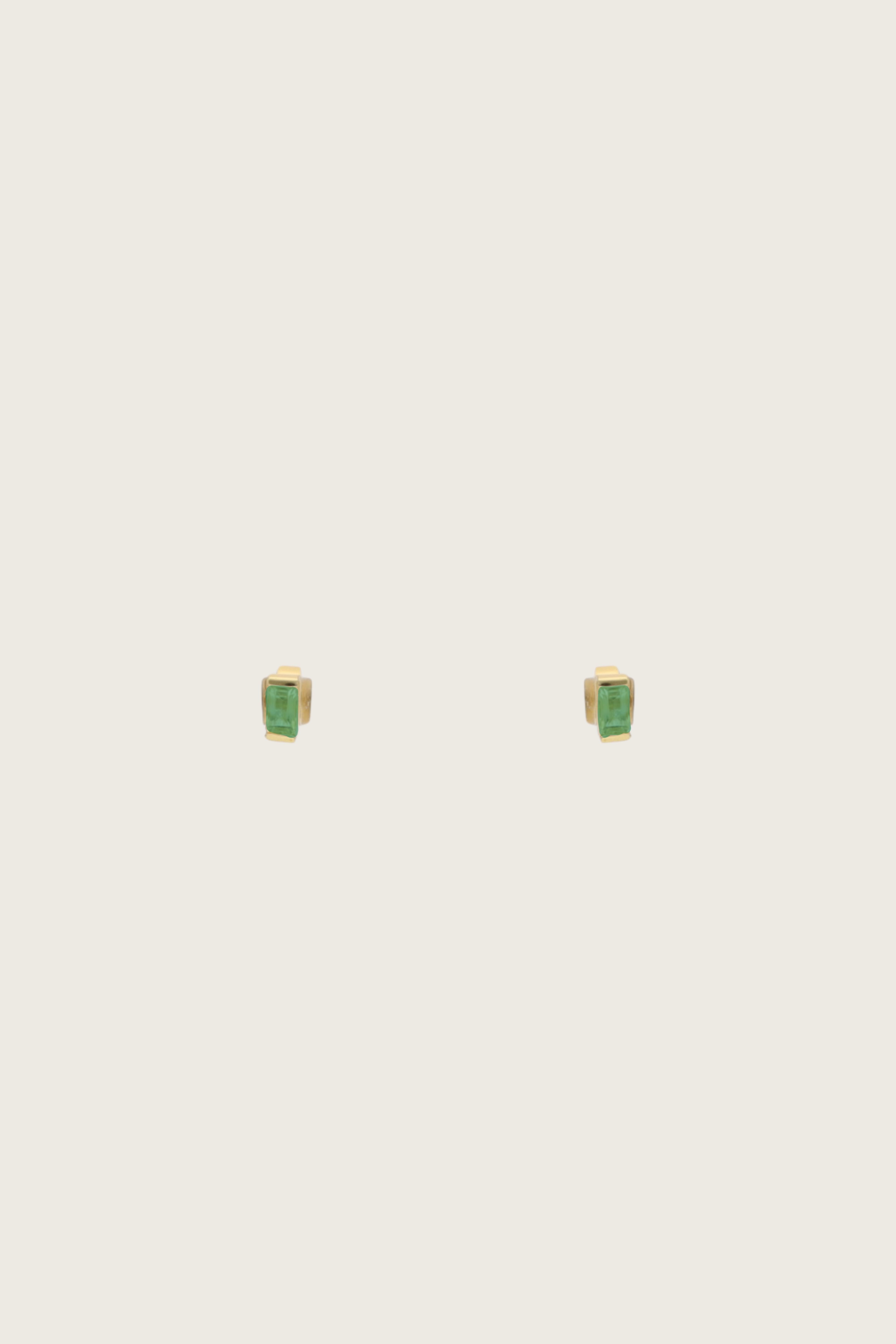 Siniu 18K Recycled Fine Gold Plated Blue Topaz Earrings - 925 Silver Posts
