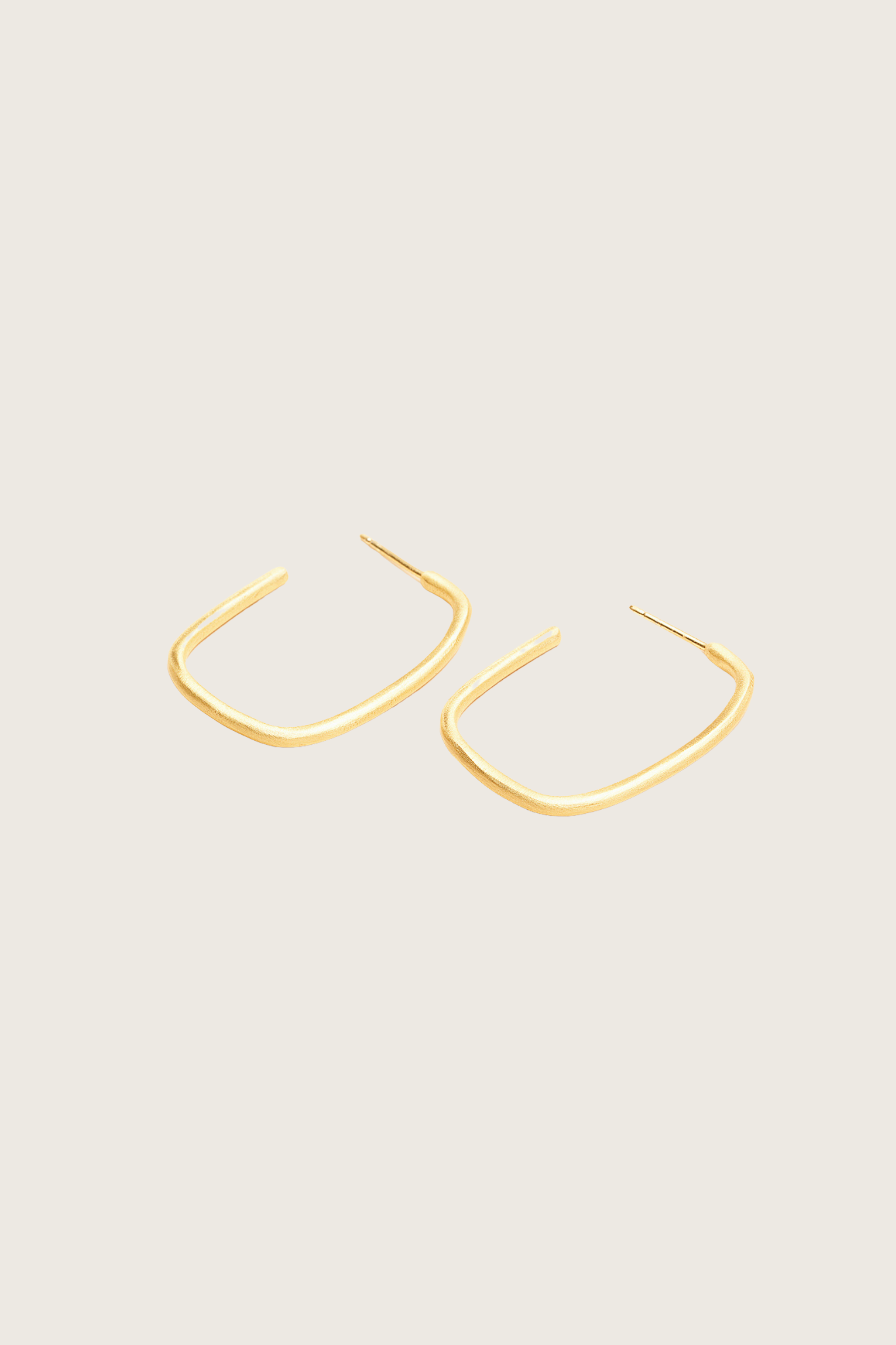 Siria 18K Recycled Fine Gold Plated Earrings - 925 Silver Posts