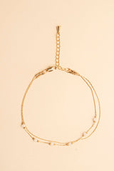 Posla 14K Gold Inlay Creme Kristall Armband