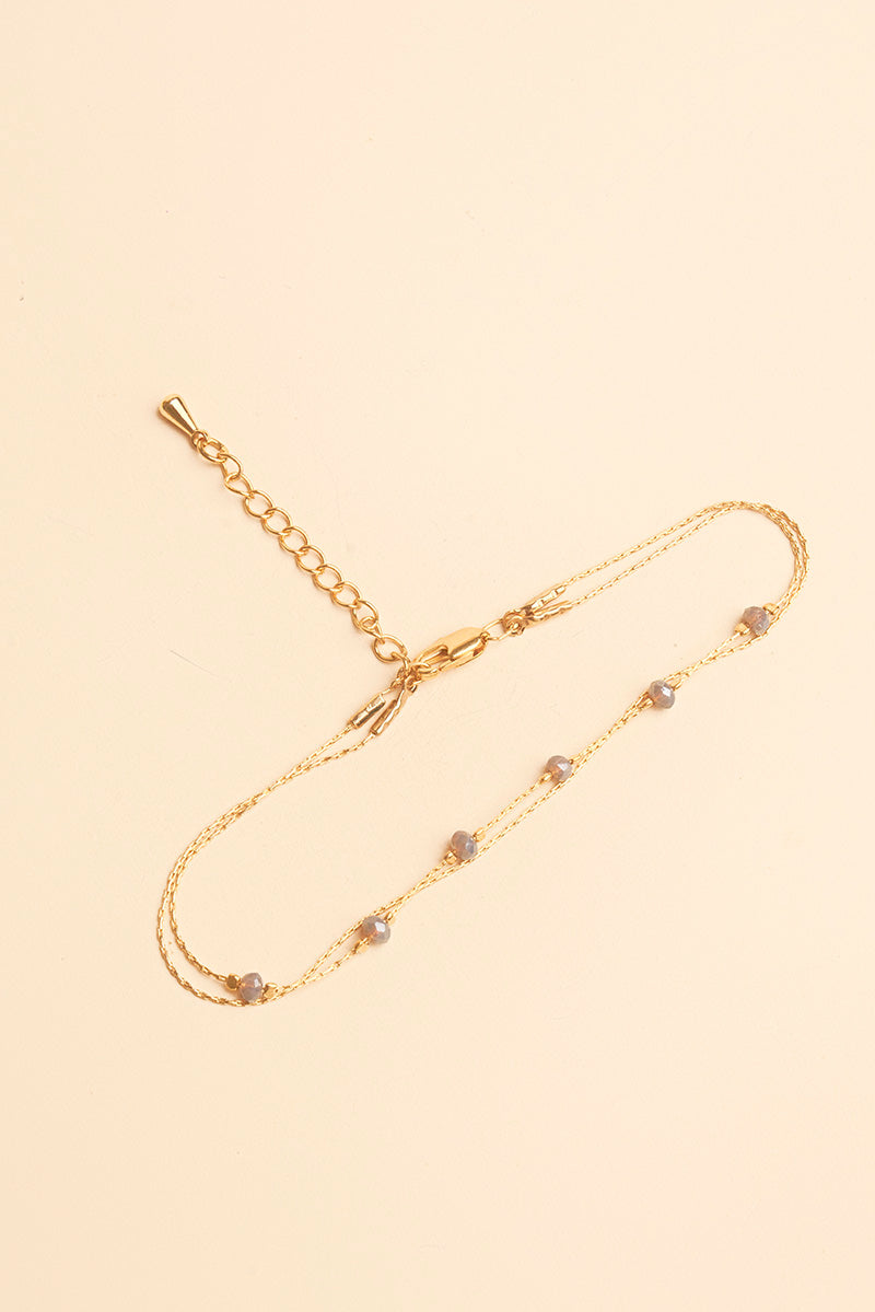 Posla 14K Gold Inlay Multi-Color Crystal Bracelet