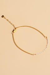 Mutiara 14K Gold Inlay Süßwasserperlen-Armband