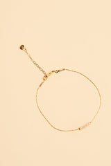 Pulsera Jonit con incrustación de cristal verde Moast en oro de 14K