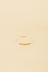 Josi 14K Gold Einlage Weiß Perlen Armband