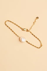 Jula 14K Gold Einlage Süßwasserperlen Armband