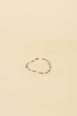 Karu 14K Gold Einlage Weißer Perle & Mehrfarbiger Kristall Armband