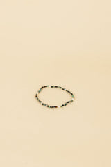 Kari 14K Gold Einlage Weißer Perle & Türkis Kristall Armband