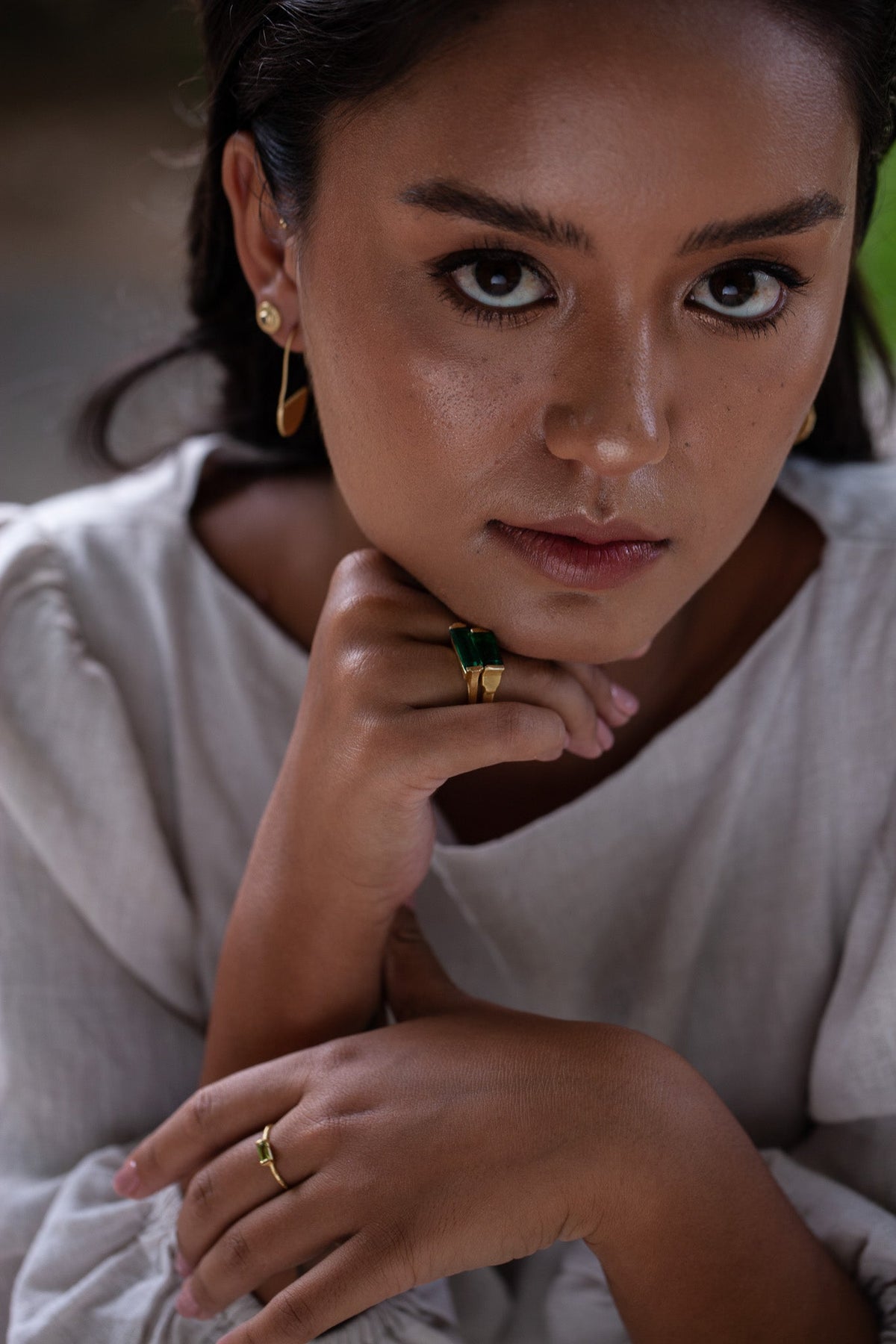 Sachia 18K Recycled Fine Gold Plated Ring